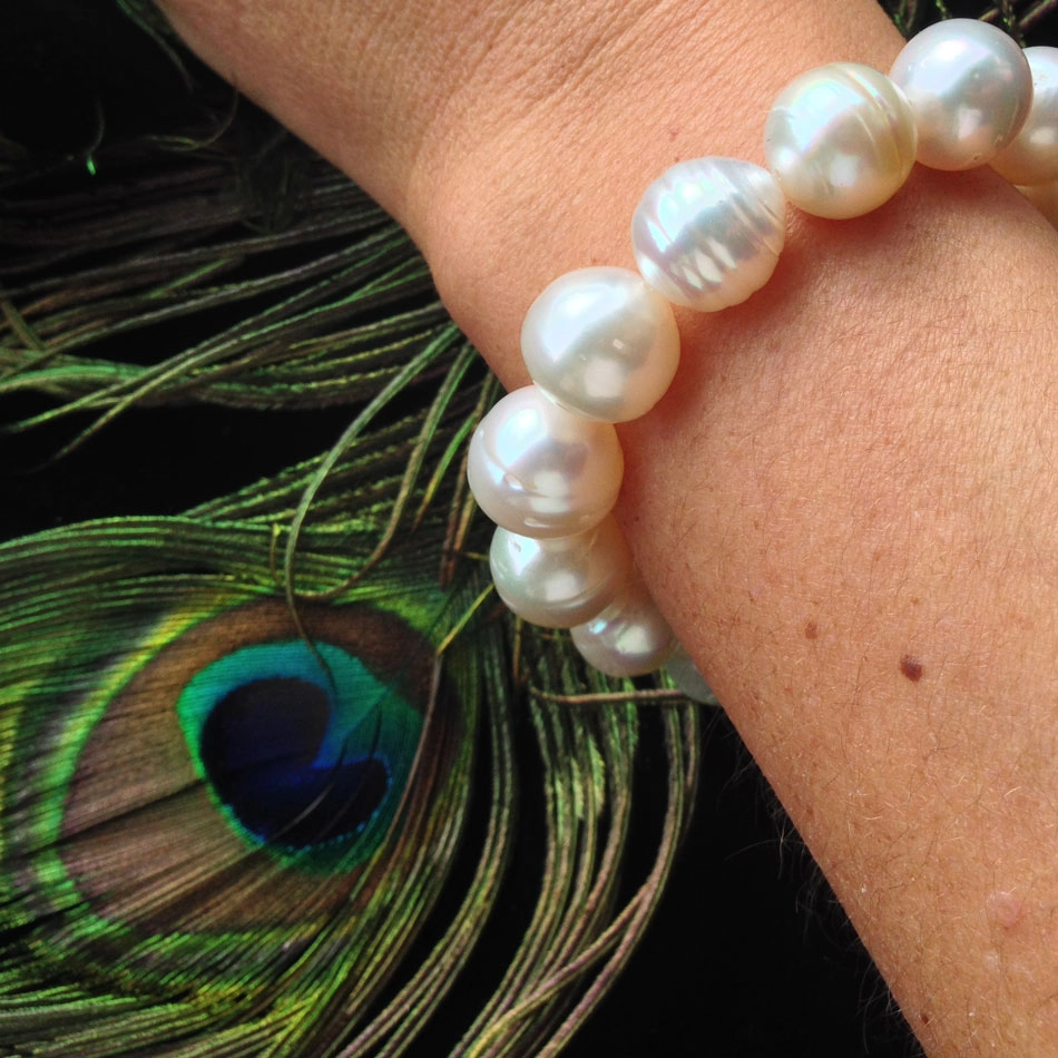 Südsee-Zuchtperl-Armband-12,5 bis 14,5 mm-barock