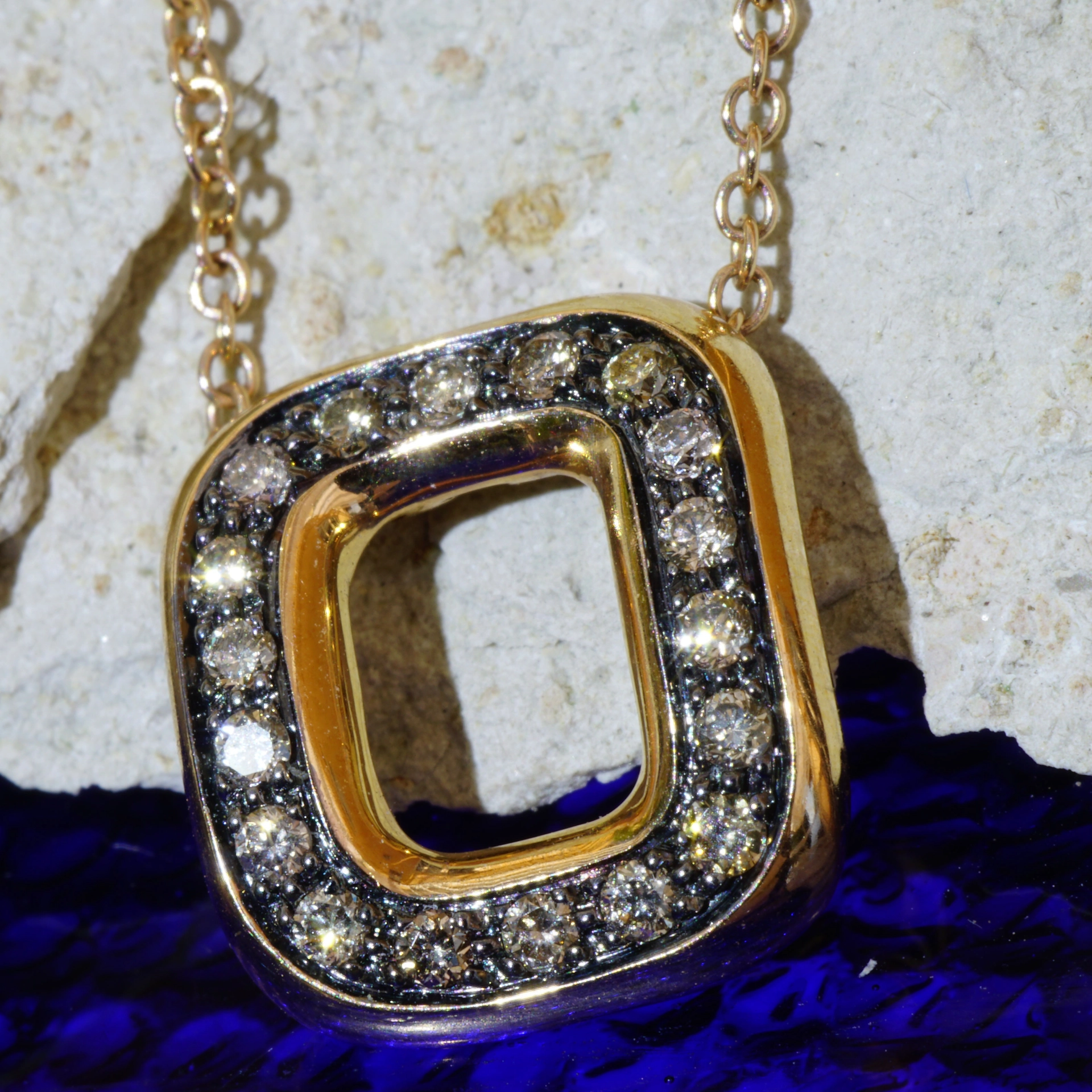 Brillant Collier 750er Rosegold 0.18 ct...Bella Italia...hochwertiger Brillantschmuck