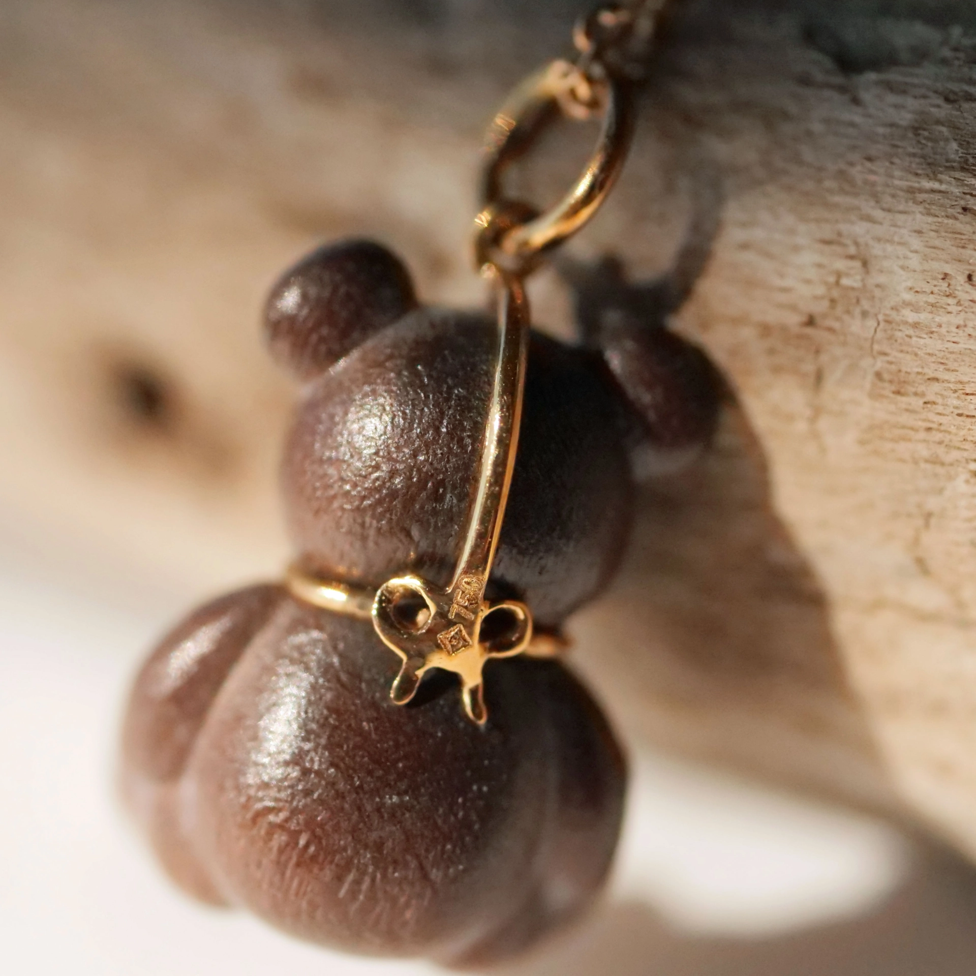 Brillant Anhänger Teddybärchen mit Herz 750er Gelbgold 24 x 14 x 12 mm zuckersüüs