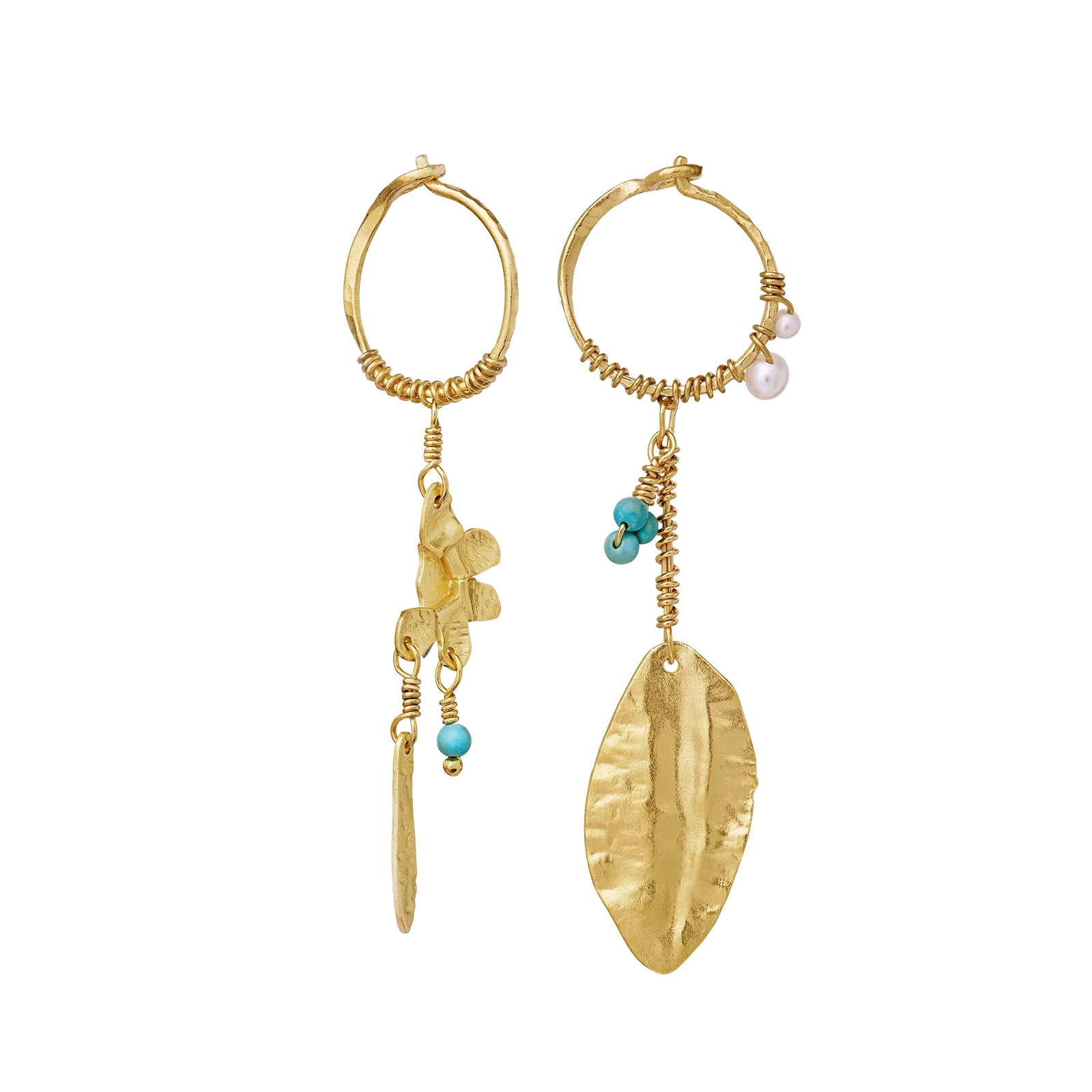 Ohrschmuck Vicky von Maanesten...symbolisiert eine Wildblume...925 Silber goldplated