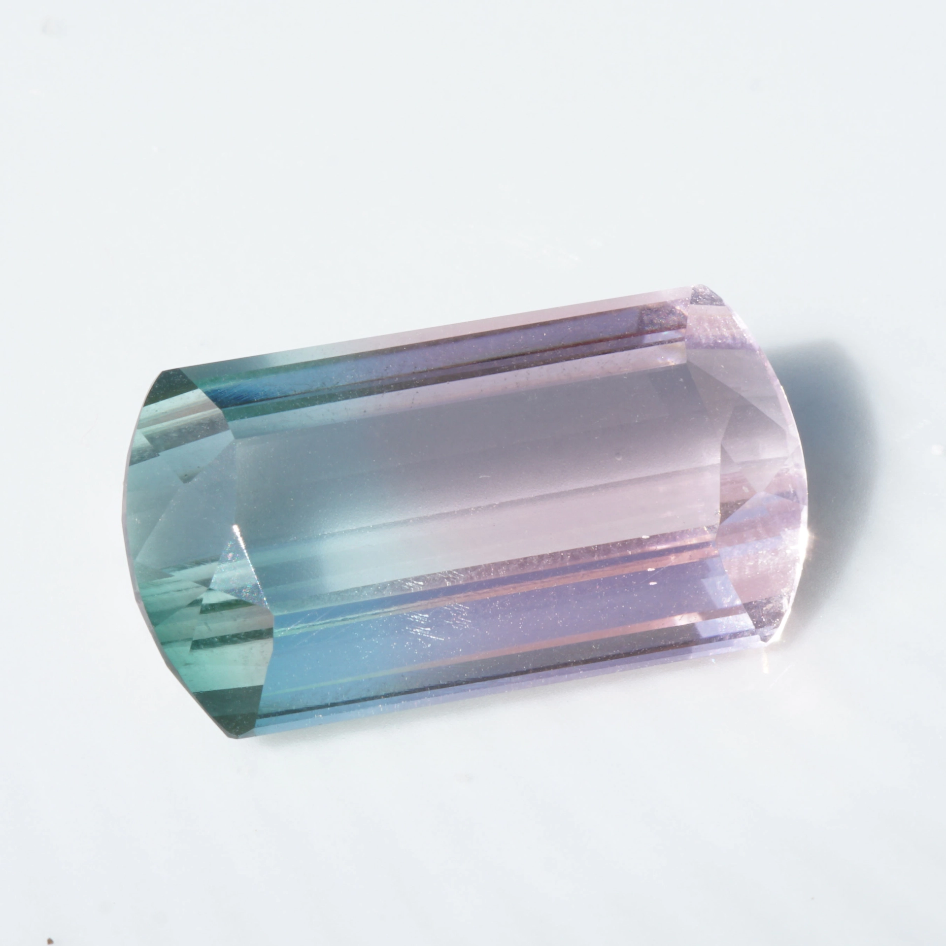 Turmalin Saphir Ring BICOLOR 18 kt Weissgold Afghanistan baby pink blue 14.85 ct