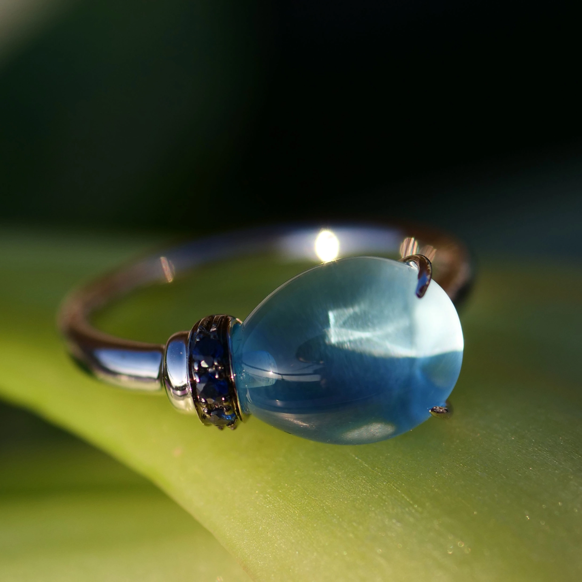 Saphir Topas Ring 750er Weissgold Valenza .....bella Italia....tolle Kombi Möglichkeiten