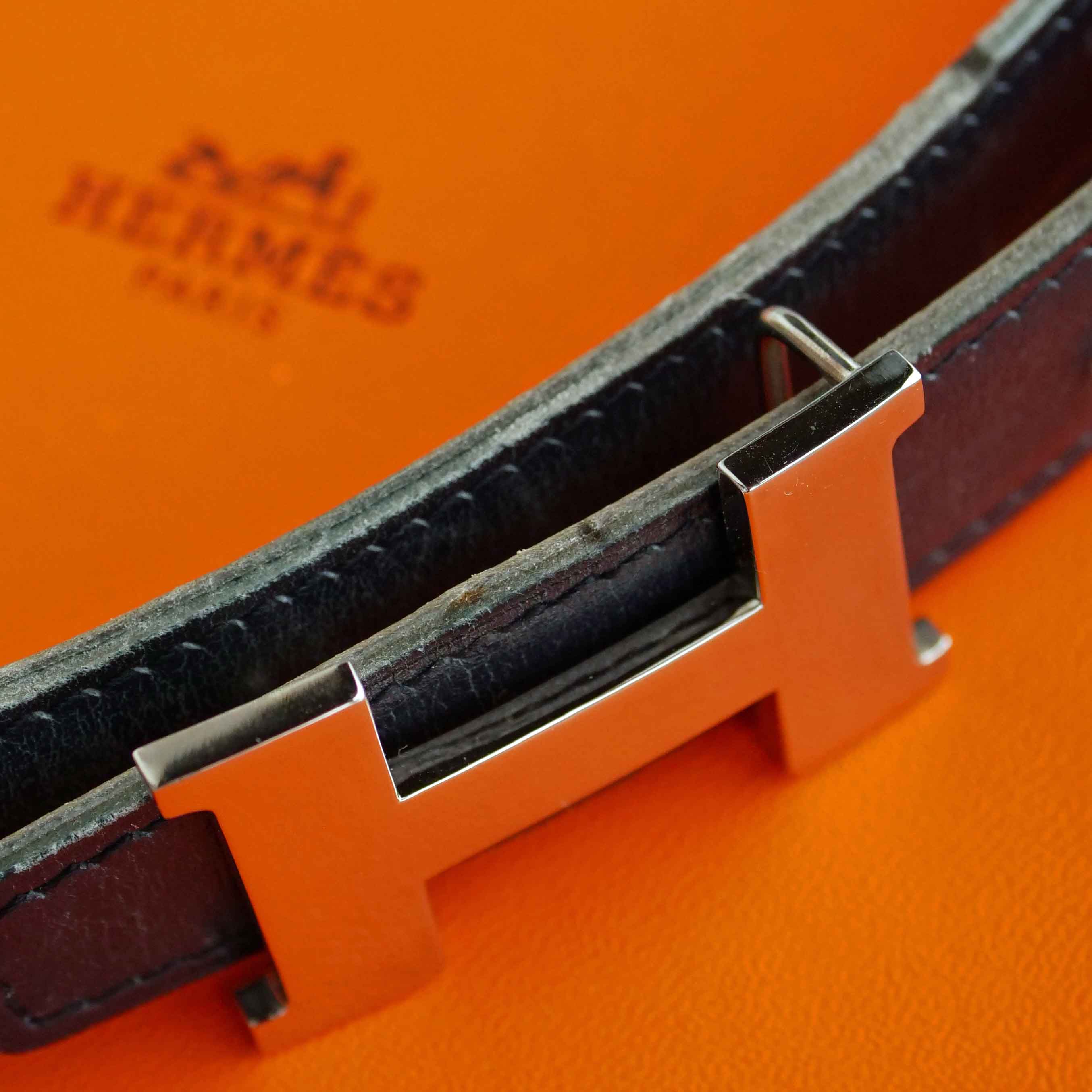 Hermès Gürtelschnalle petit mini Constance H mit wendbaren Gürtel Größe 65 cm NP 695.-Euro