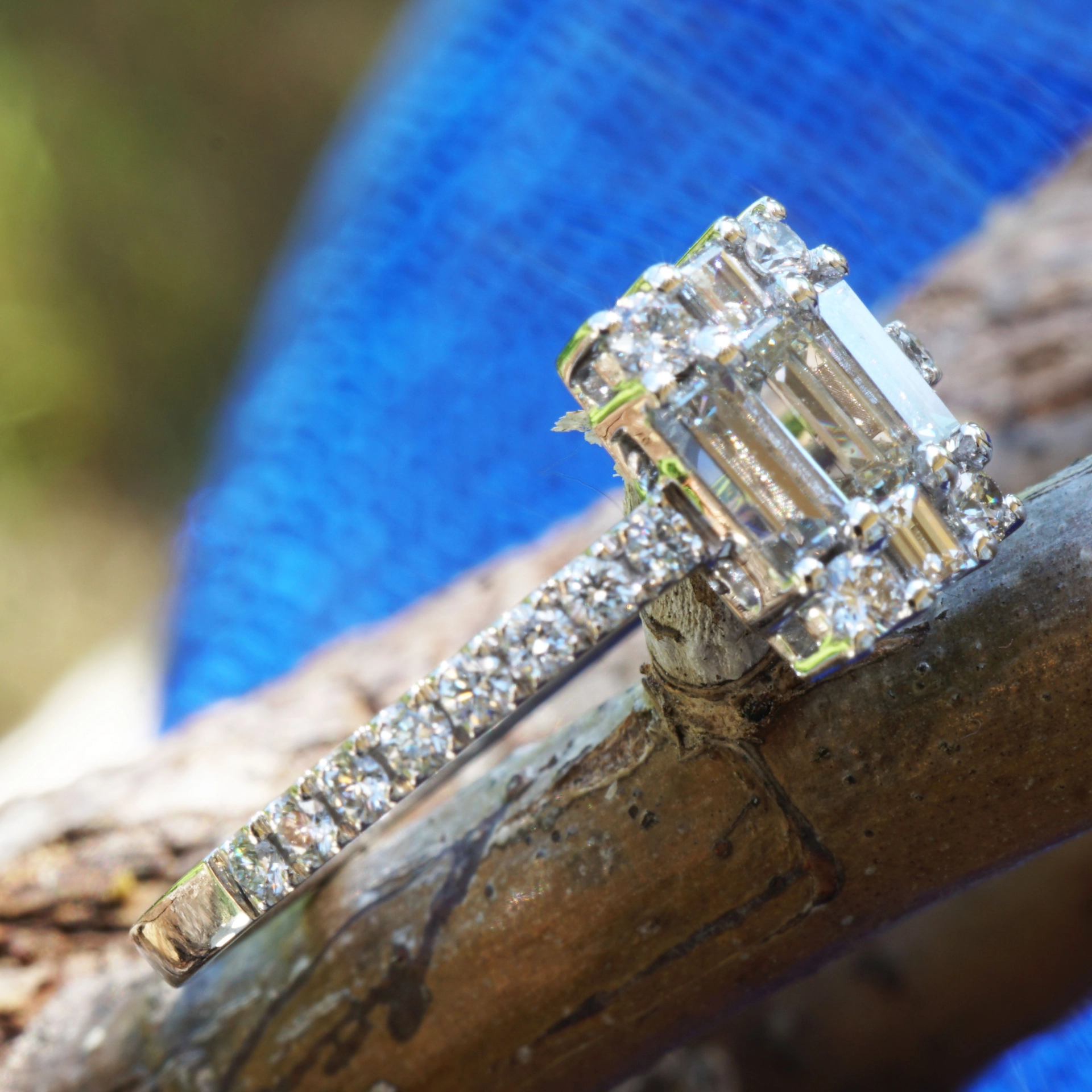 Brillant Diamant Ring 750er Weissgold 0.76 ct TW LUPENREIN-VVS signiert