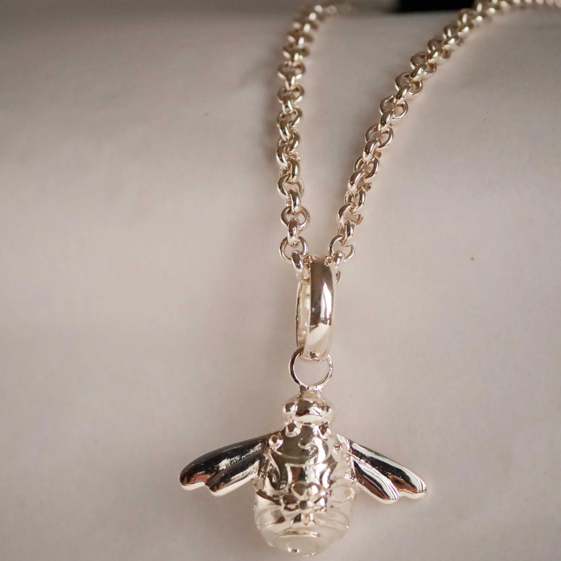 Original Chilango Anhänger Queen Bee out of Nature XXL Größe  925er Silber