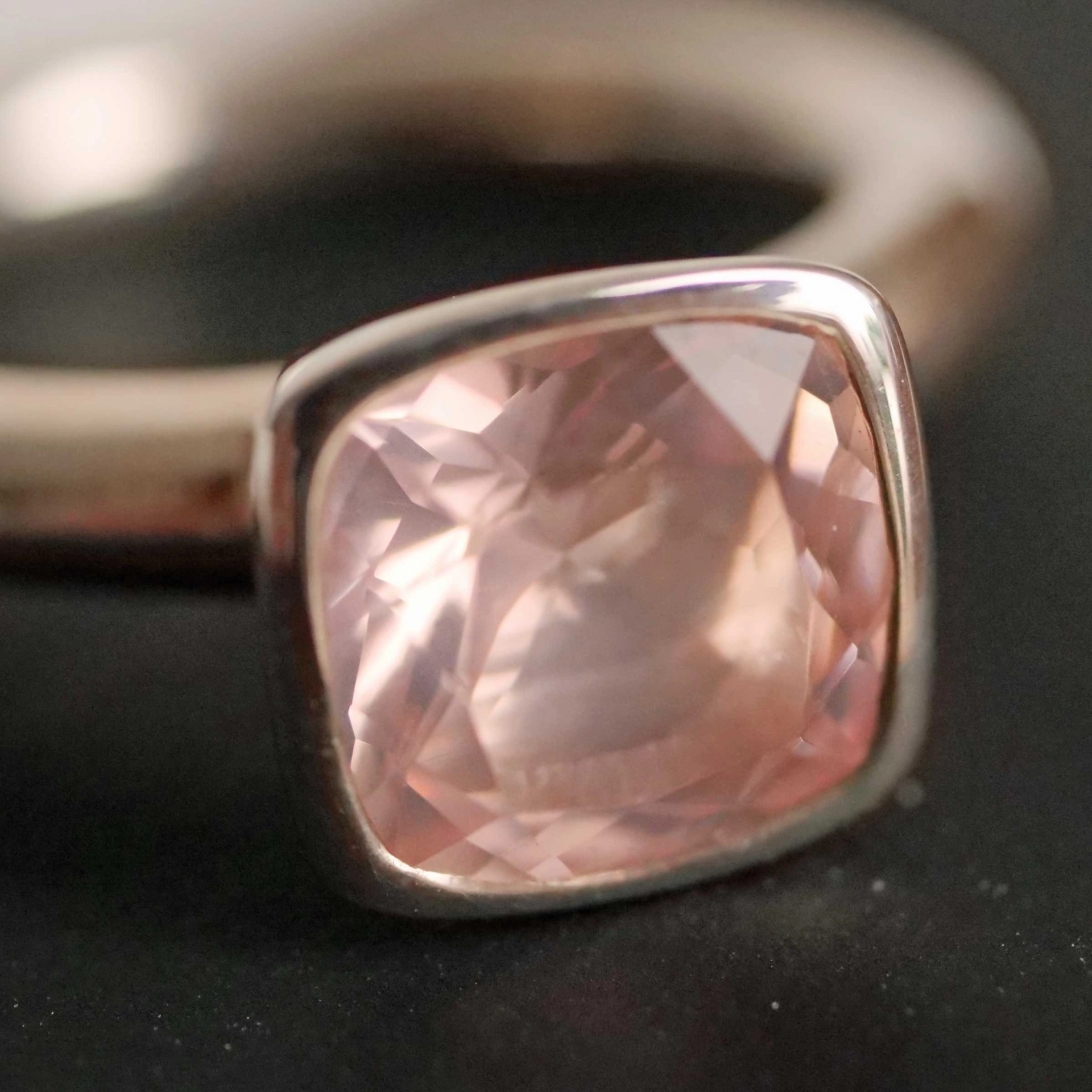 Chilango Ring  Sparkling Stars 2 Rosenquarz 925er Silber neu mit orig. Etui massiv