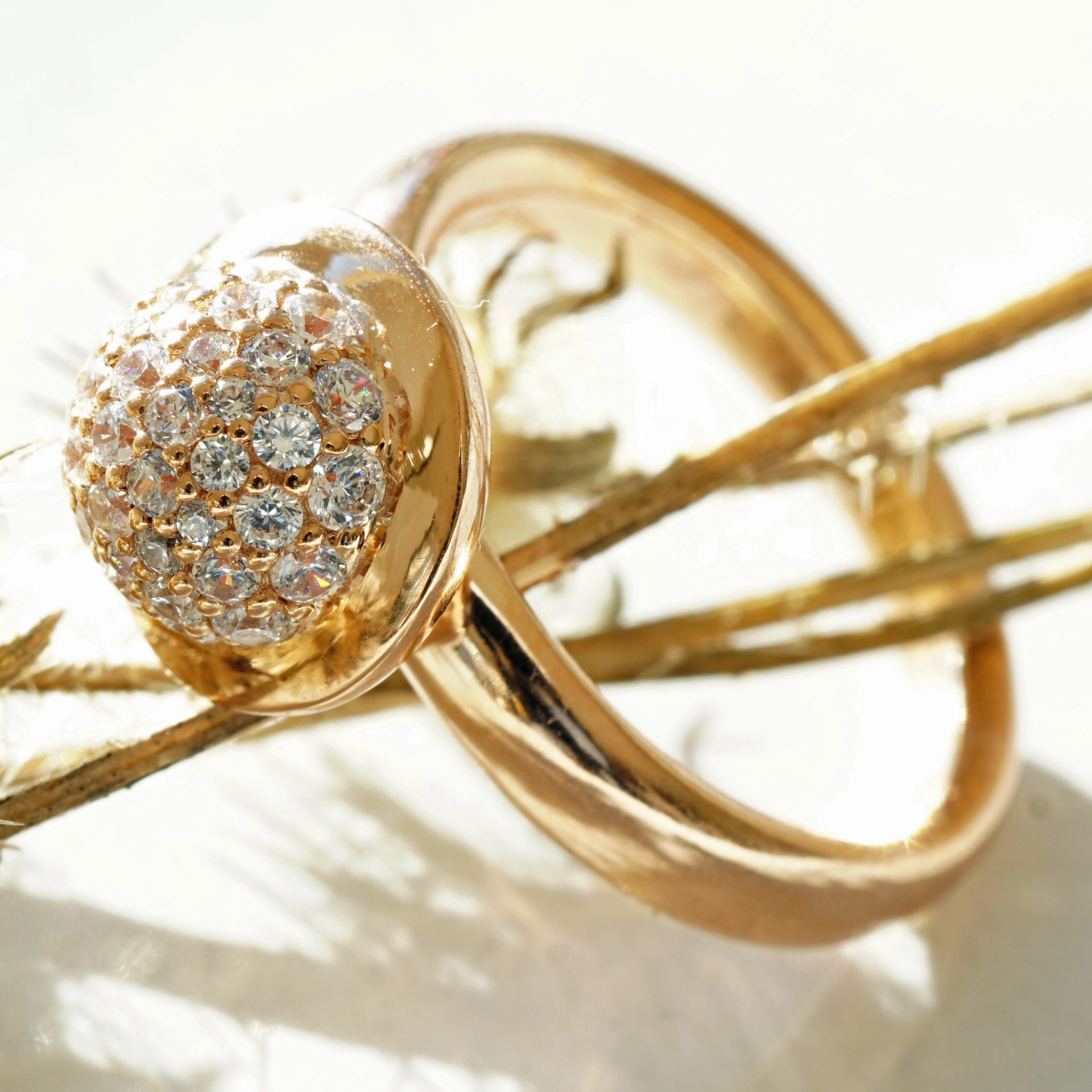 Chilango Ring Circonia White 925er Silber Pink Gold plated m. orig.Etiu