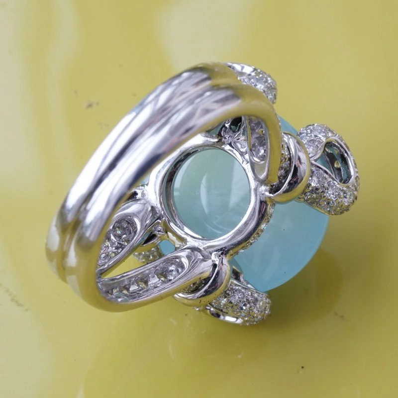 Aquamarin-Brillant-Ring-750er-Weißgold-15.65 ct-1.48 ct