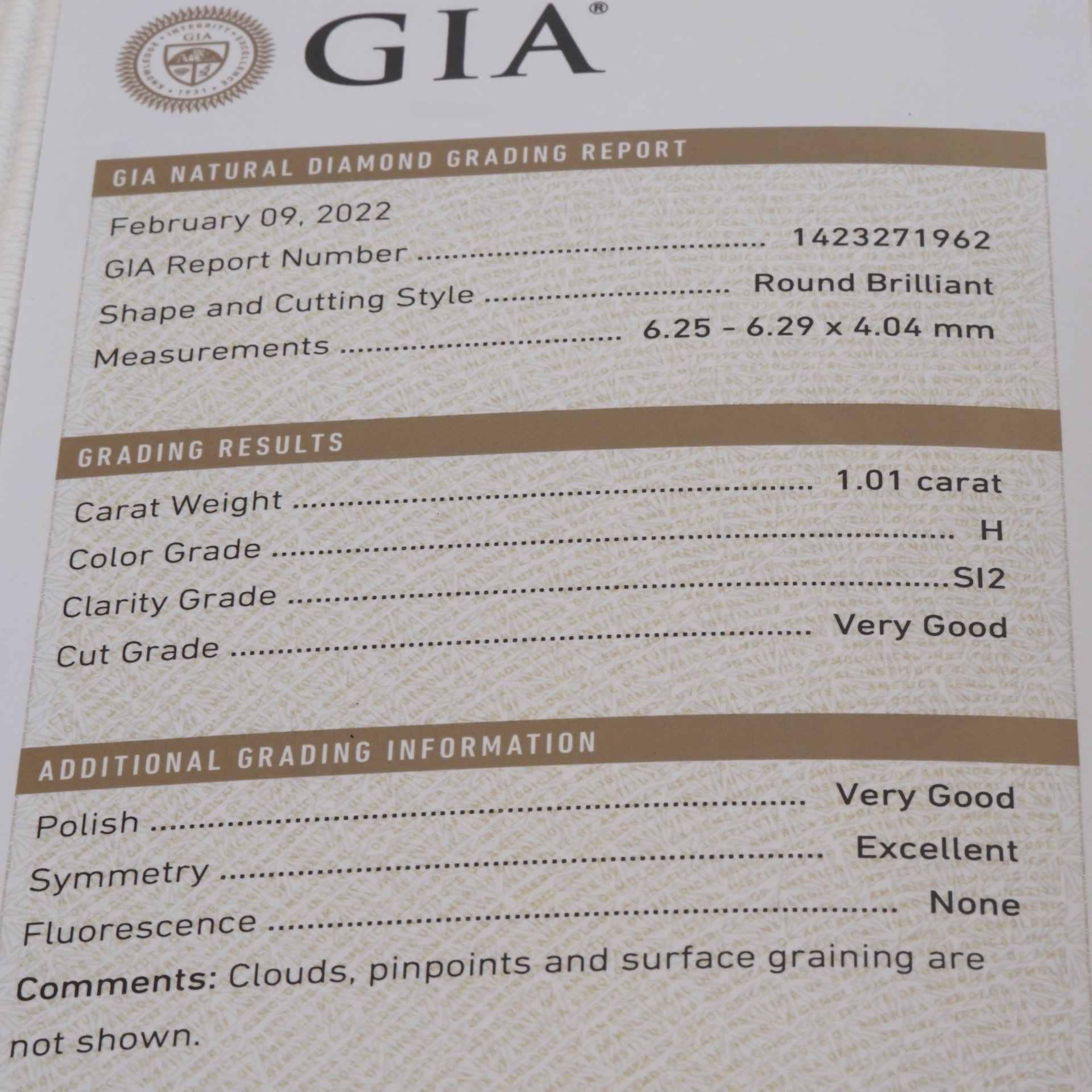 GIA zertifizierte 2.03 Carat Brillant Ohrstecker 750er Weissgold 6,3 mm Durchmesser