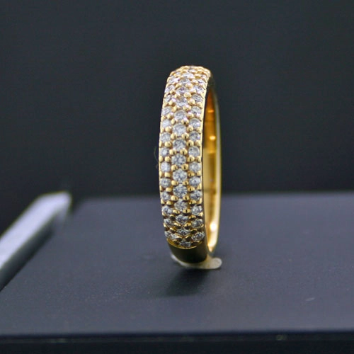 Brillant-Ring, 750/-GG.