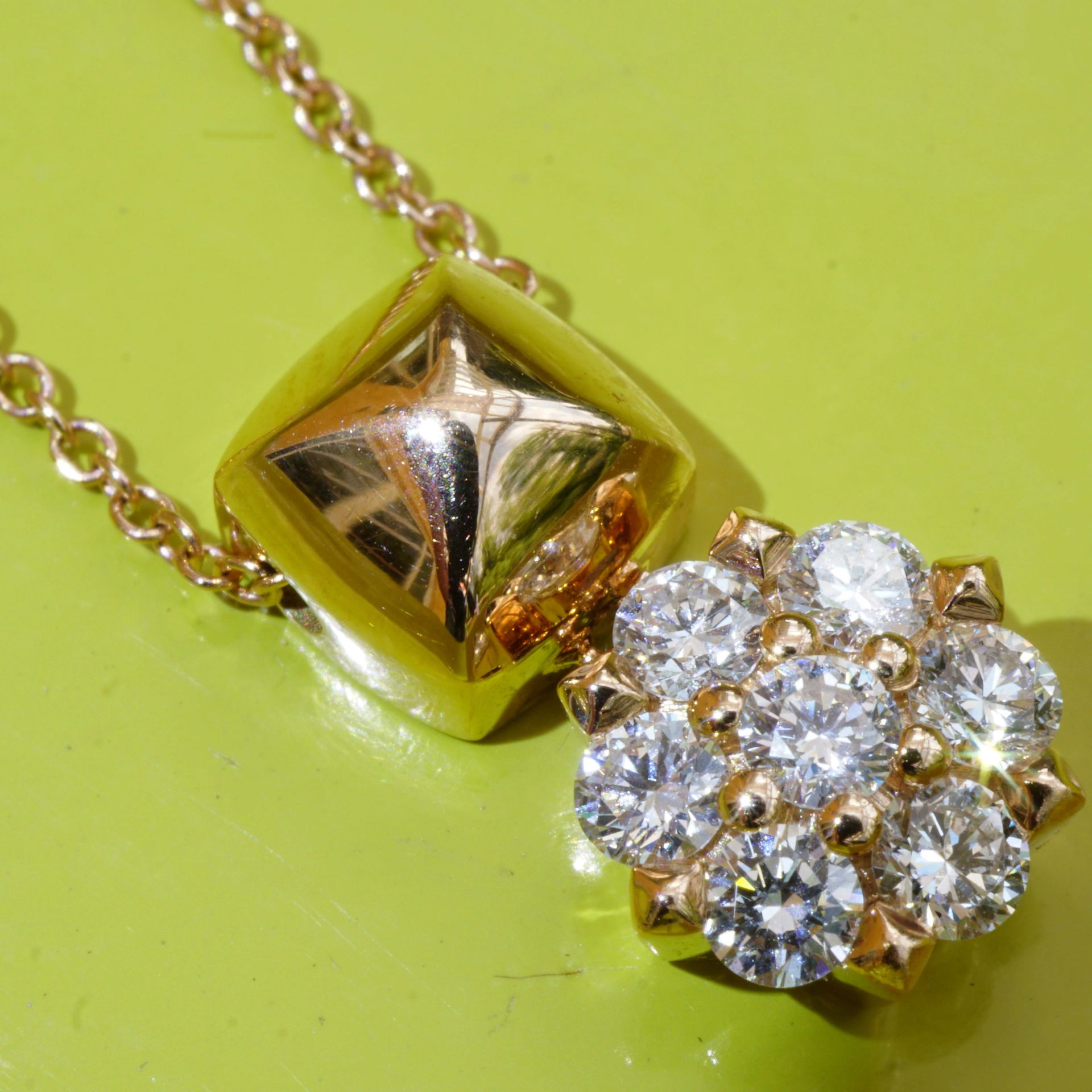 Brillant Anhänger mit Kette 750er Rosegold 0.39 ct...Bella Italia...hochwertiger Brillantschmuck Ros