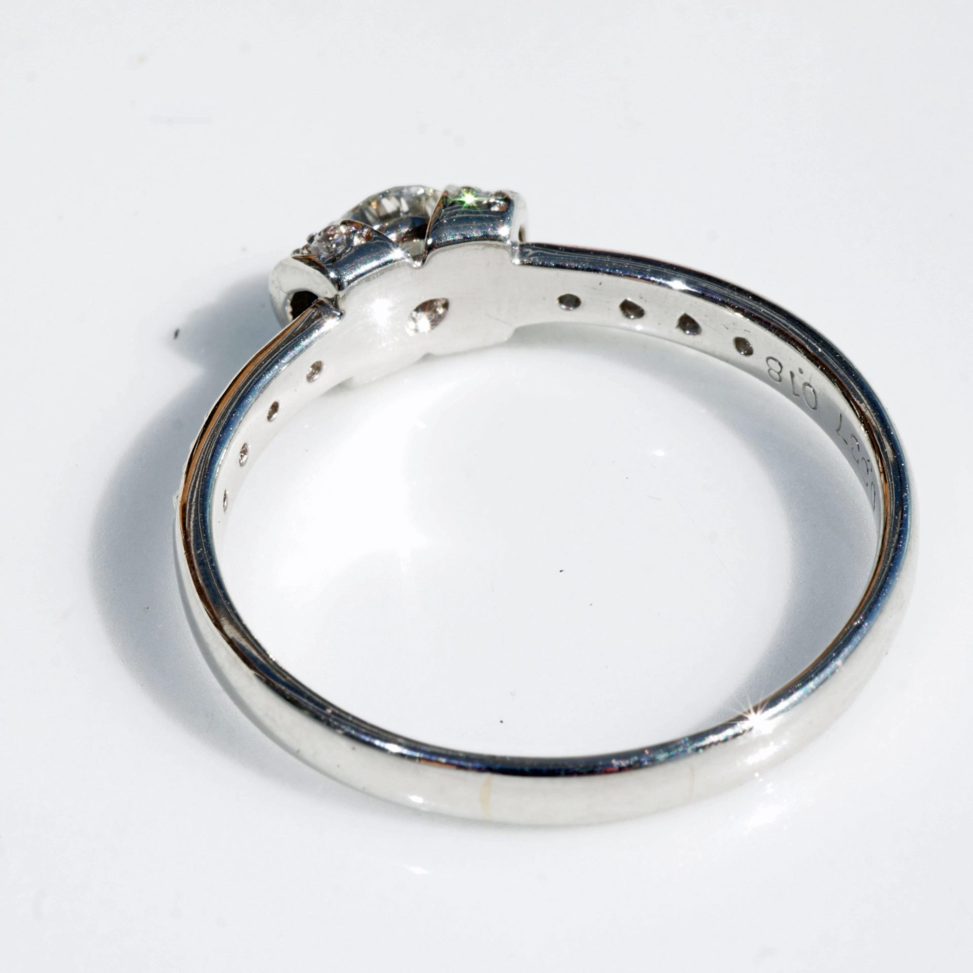 Solitär Brillant Ring 900er Platin 0.337 ct 0.18 ct TW VS-SI Tolle Brillanz Tolles Design