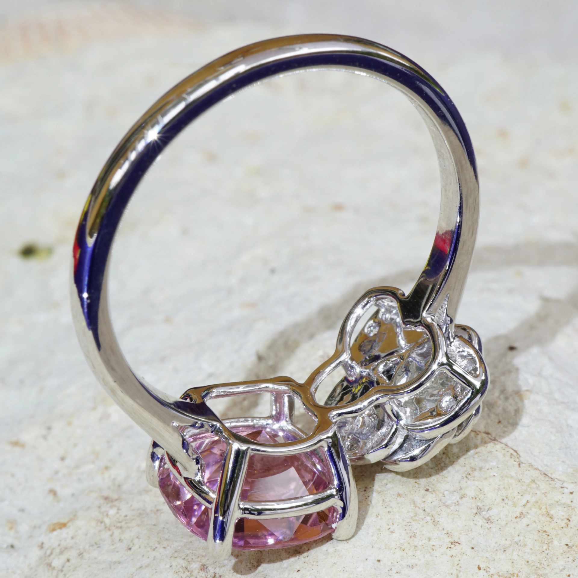 Turmalin Brillant Ring 2.52 ct 0.21 ct TW VS... viva en rose...pinker Turmalin Afghanistan Lupenrein