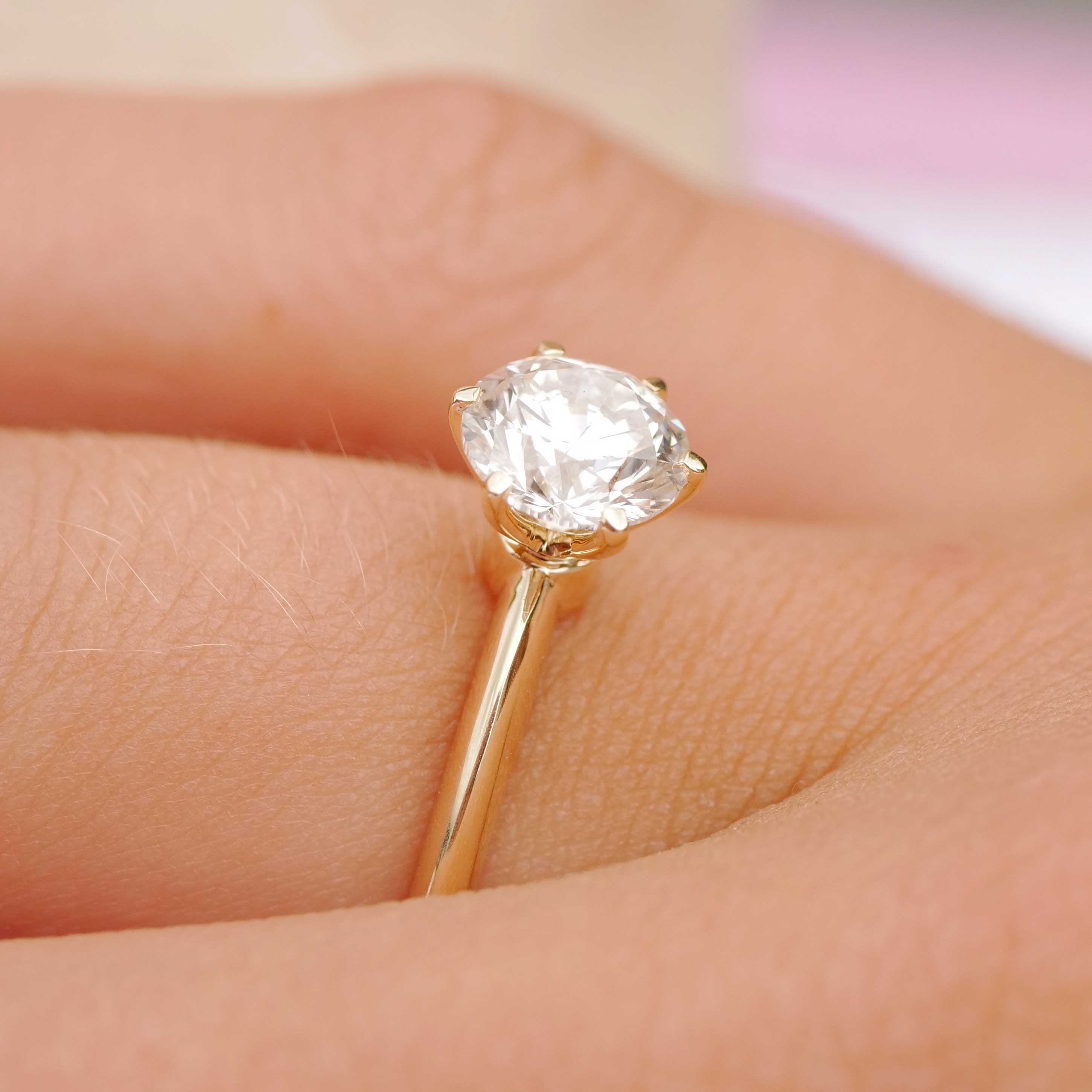 Brillant Ring 1.17 ct TW VS Labor Diamanten in 585er Gelbgold.... für ein Bruchteil des Naturdiamant Preises   Brillant Ring 1.17 ct TW VS Labor Diamanten in 585er Gelbgold.... für ein Bruchteil des Naturdiamant Preises