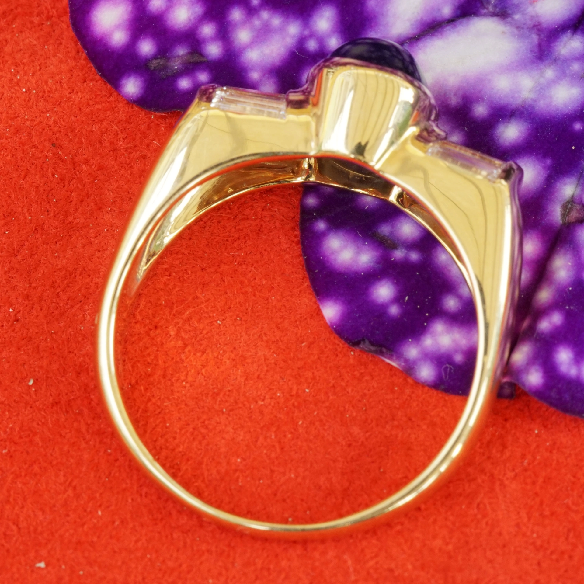 Saphir Diamant Ring hochwertig 750er Gelbgold Beste Edelsteinqualität!