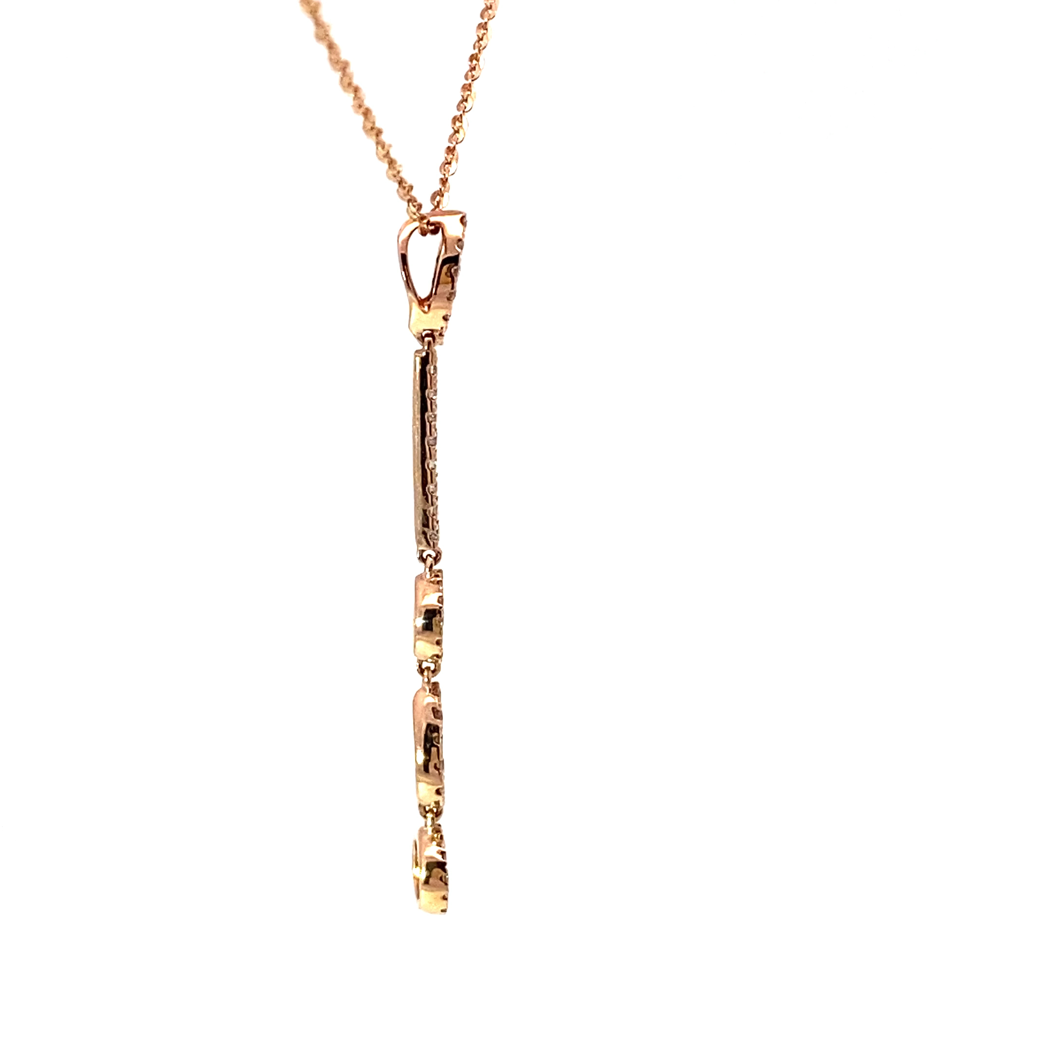 Brillant Anhänger mit Kette 750er Rosegold...Petit Schmuck mit viel Wow 