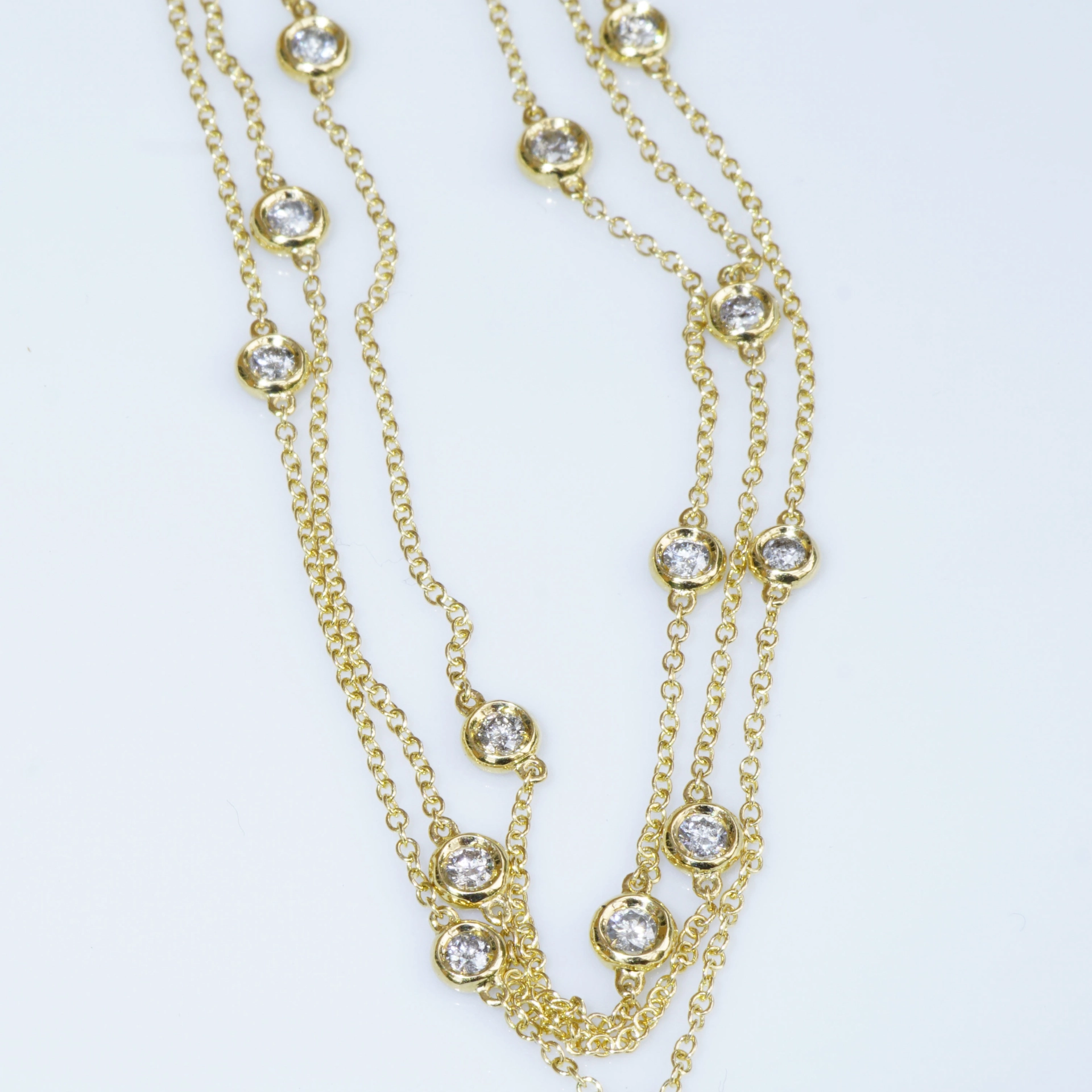 Brillant Collier 750er Gelbgold 1.38 ct...Bella Italia...hochwertiger Brillantschmuck