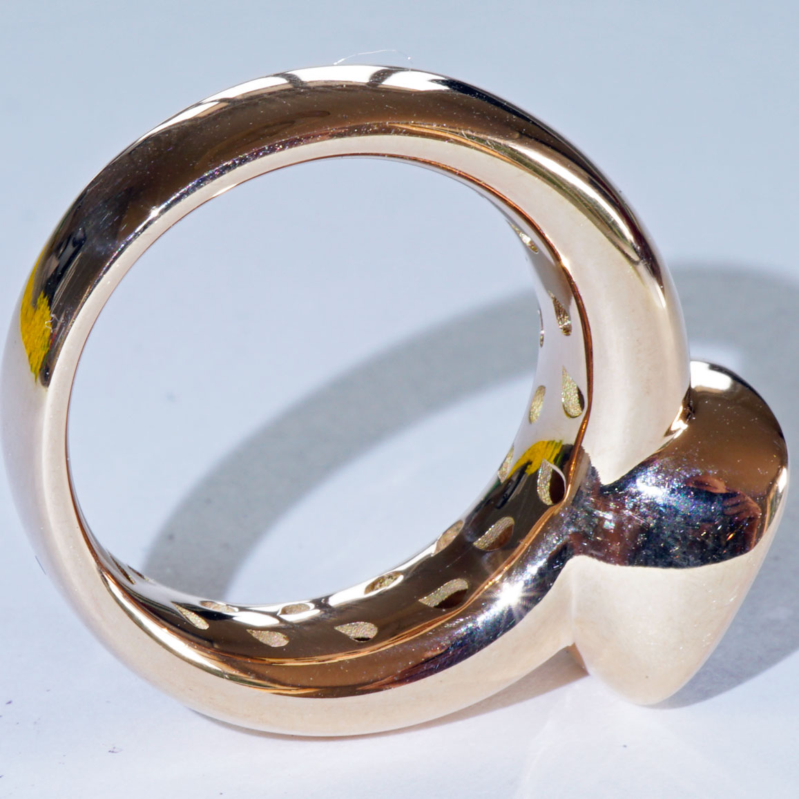 Amethyst Ring 750er Rosegold Valenza .....bella Italia....kleiner Kardinalring...so trendy