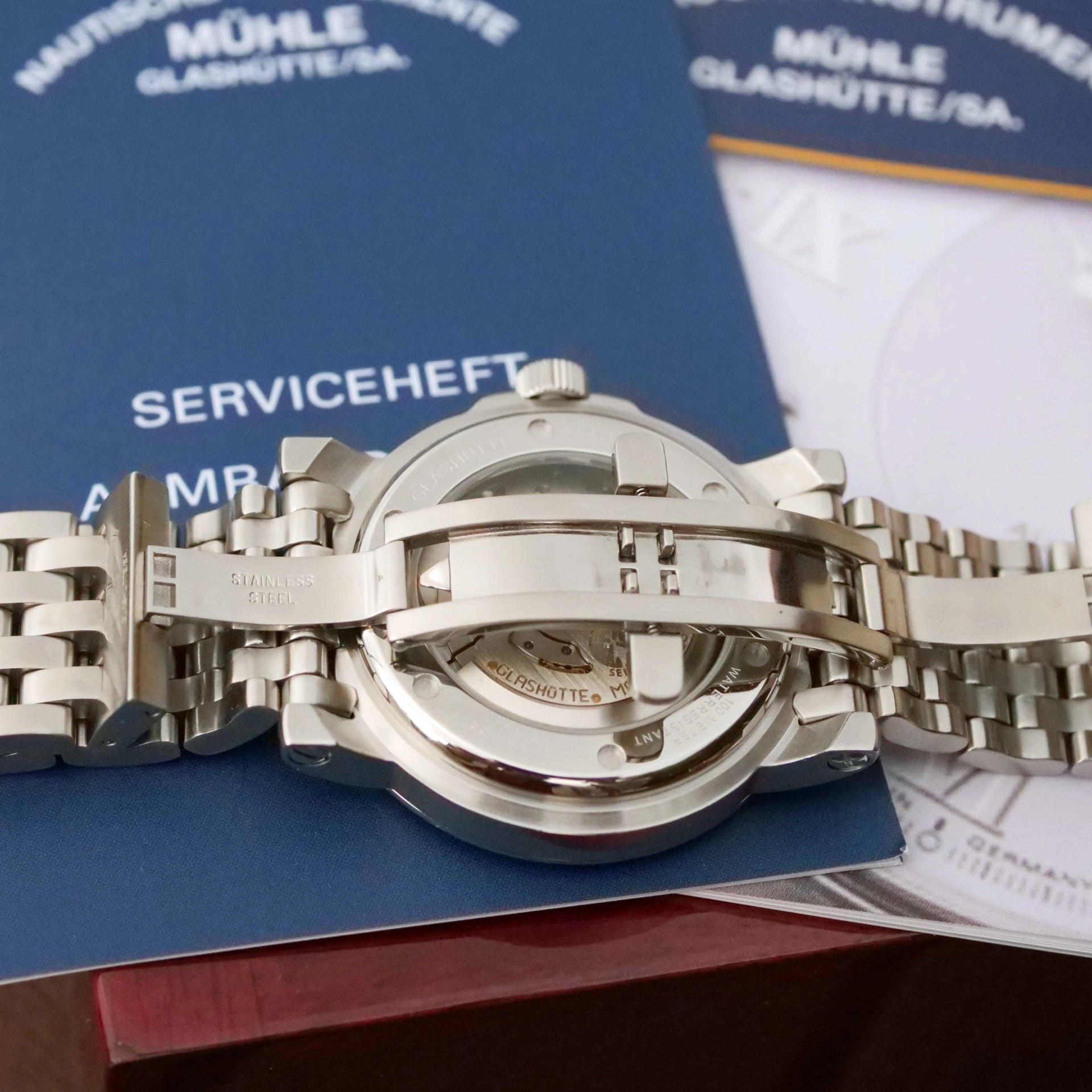 Mühle Glashütte Mercurius Herrenuhr Ref. M1-24-25-600 komplett überholt 9/24