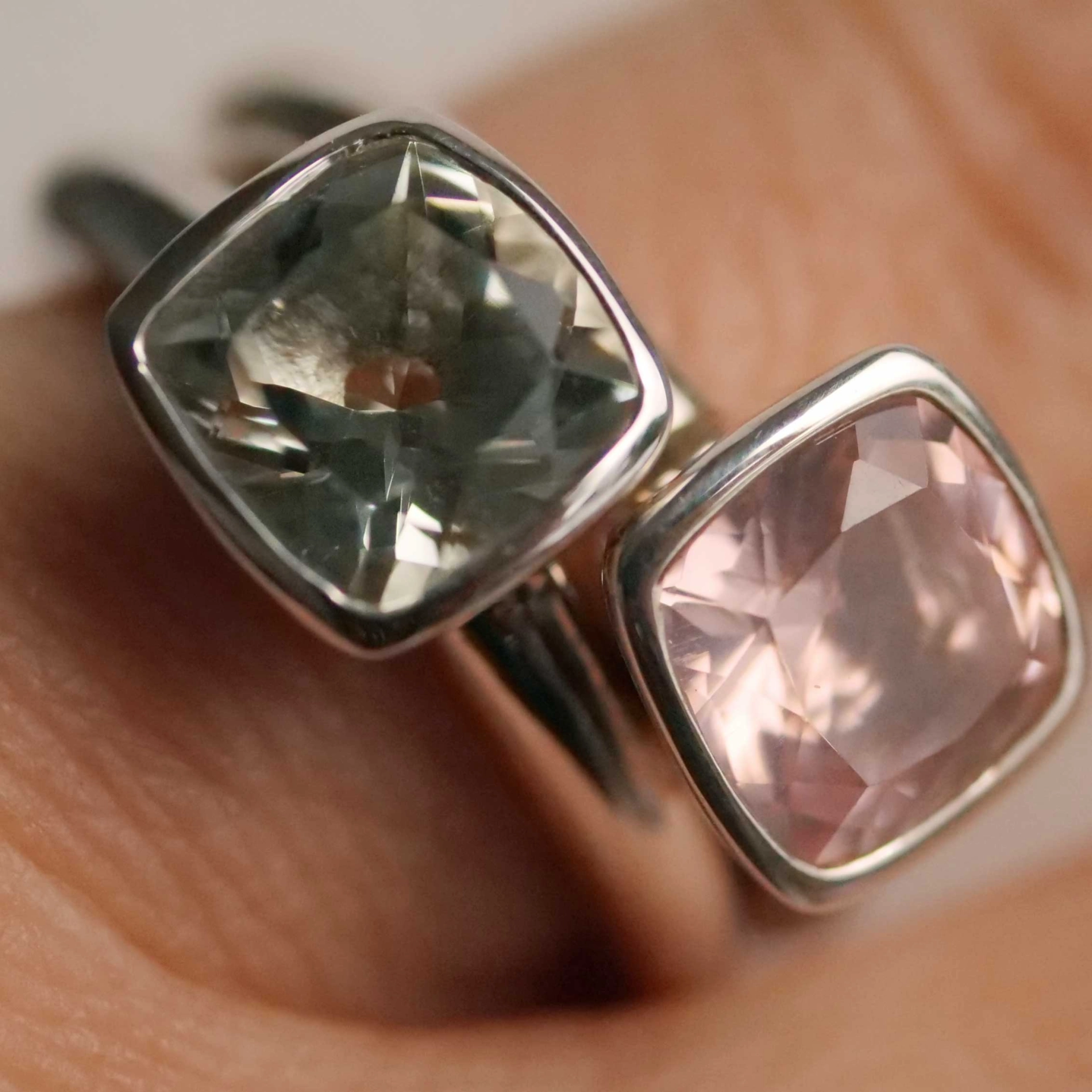 Chilango Ring  Sparkling Stars 2 Prehnit 925er Silber neu mit orig. Etui massiv