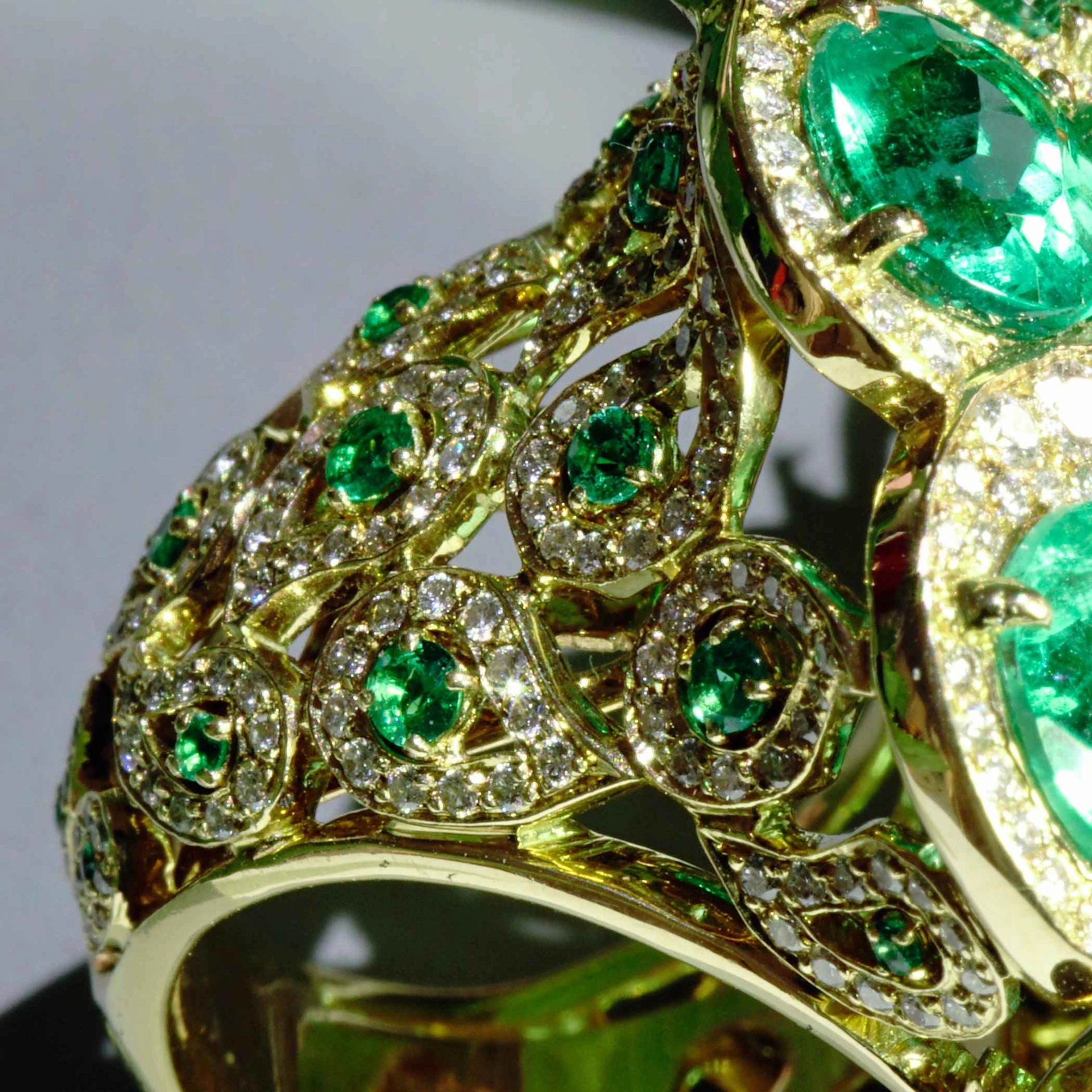 Smaragd Brillant Ring 45 ct High Class Schmuck! Gigantische Größe und Qualität