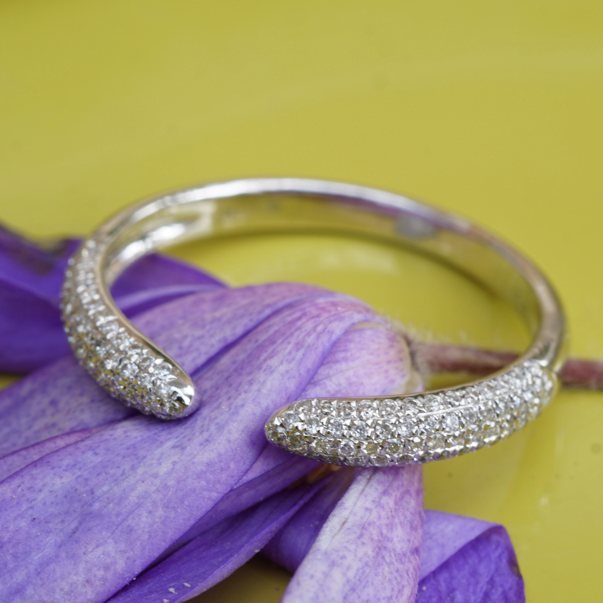 Brillant Ring 0.25 ct W-TCR / SI-P 750er Weissgold New Age idealer Kombinationsring