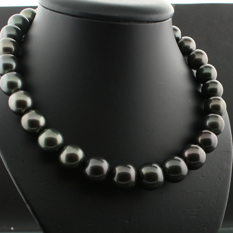 Schwarze-Tahiti-Zucht-Perl-Kette-14,4x12 mm