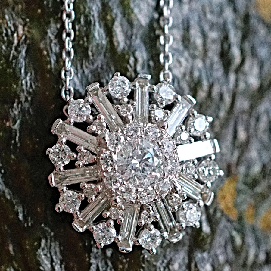 Brillant Anhänger in 750er Weißgold