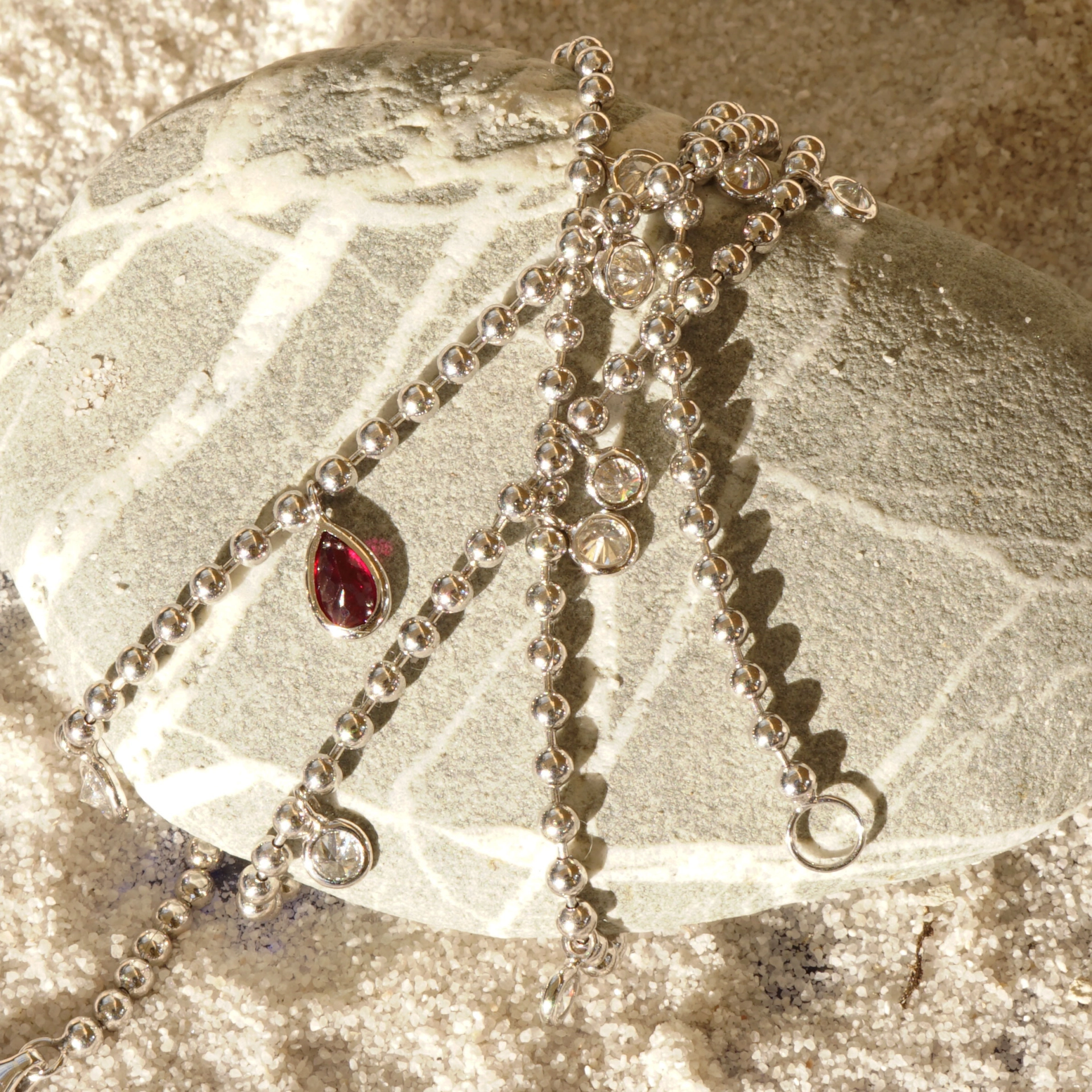 Rubin Brillant Collier 1.24 ct TW / VS 1.26 ct pigeonblood unbehandelt....rot wie die Liebe