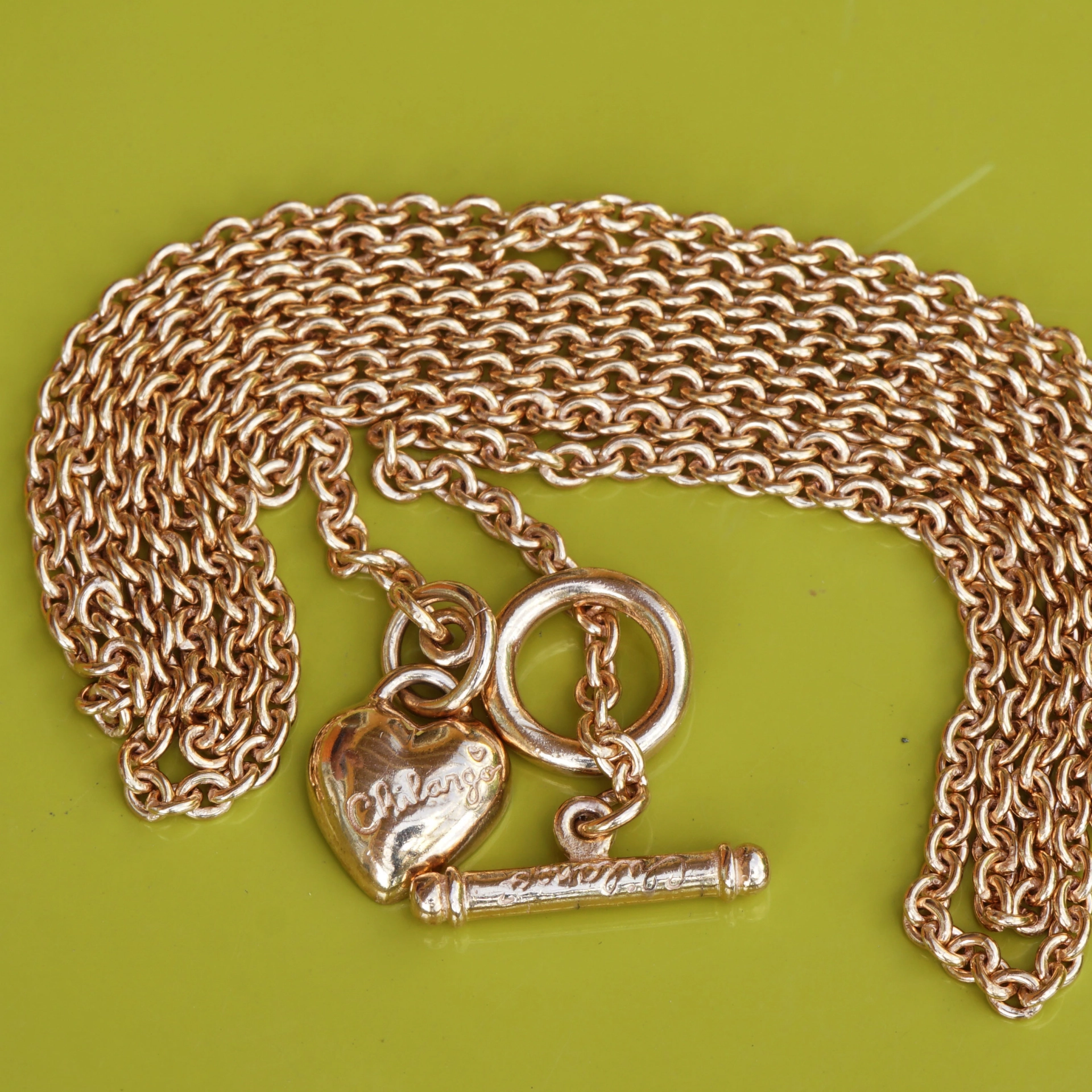 Chilango Schmuck | Kette fine Luxury 85 cm 925er Silber 18 kt Rose Gold plated 2,5 mm breit soo fein