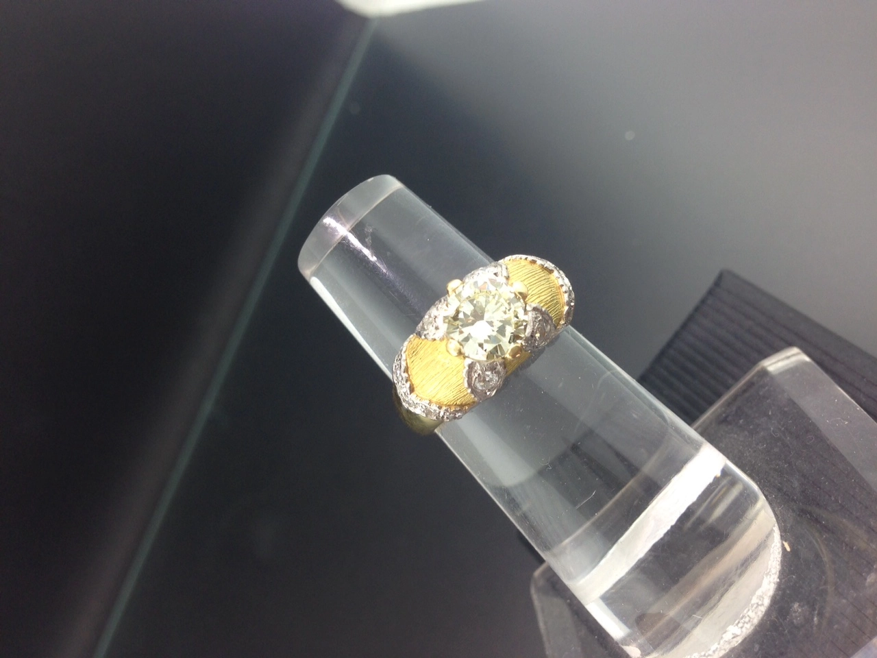 Brillant Ring  900er Gold  1.15 ct Cape(L) / LUPENREIN
