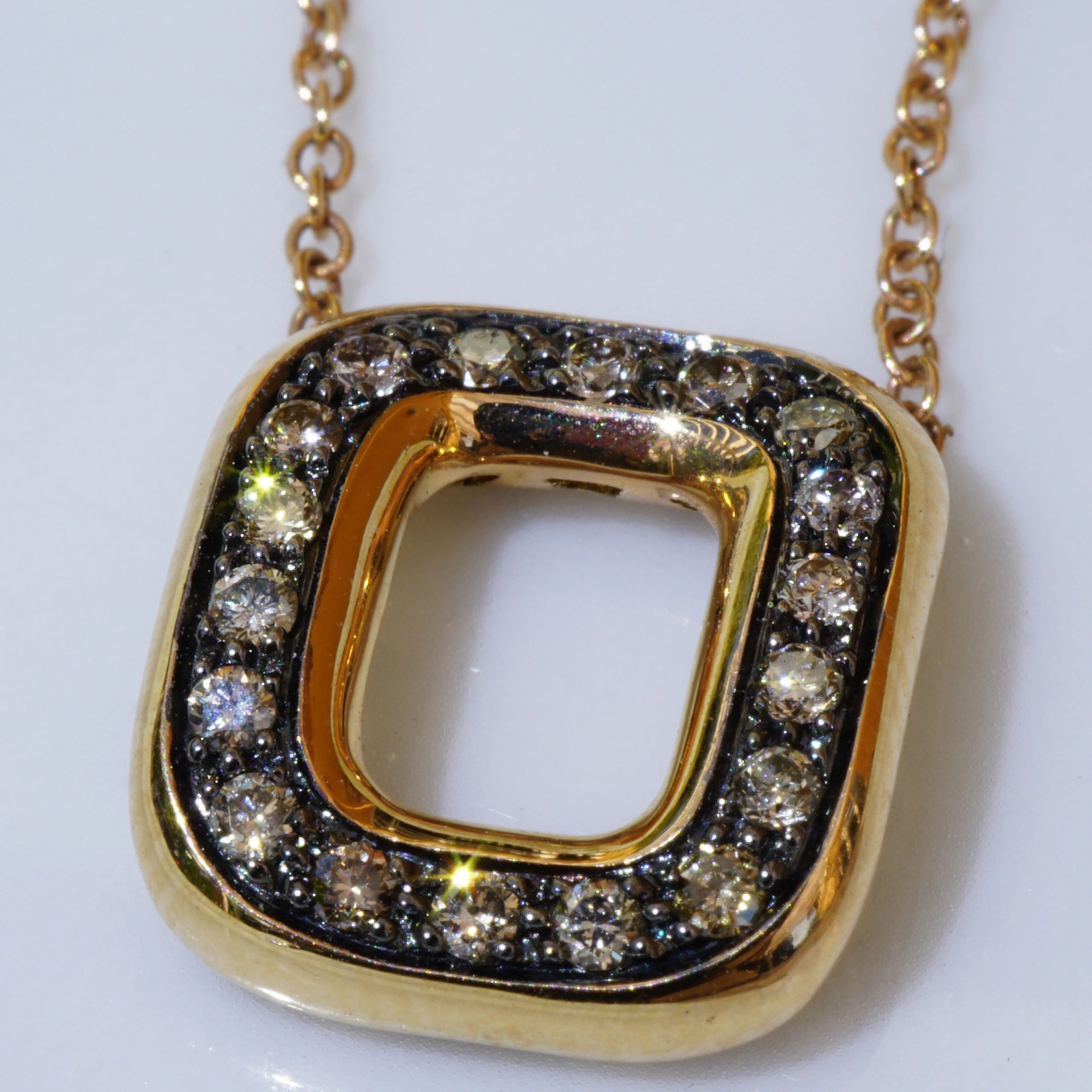 Brillant Collier 750er Rosegold 0.18 ct...Bella Italia...hochwertiger Brillantschmuck