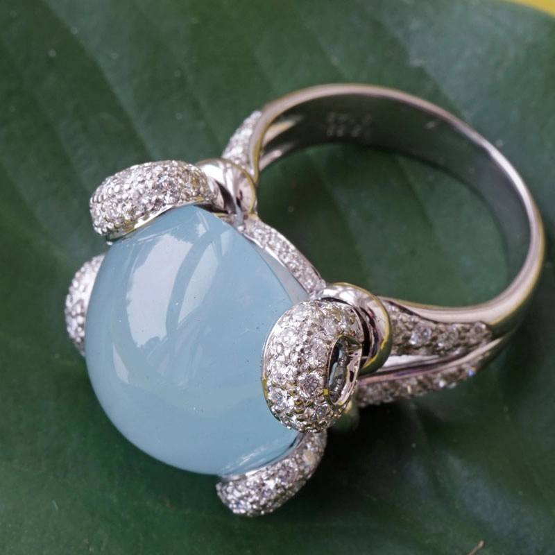 Aquamarin-Brillant-Ring-750er-Weißgold-15.65 ct-1.48 ct