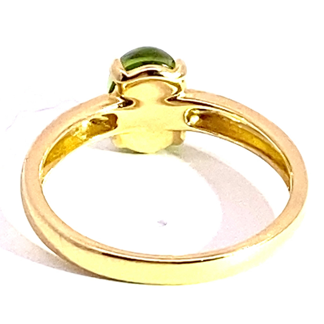 Turmalin Ring 750er Gelbgold Grün....süsse Versuchung...made in Italy...hochwertig 