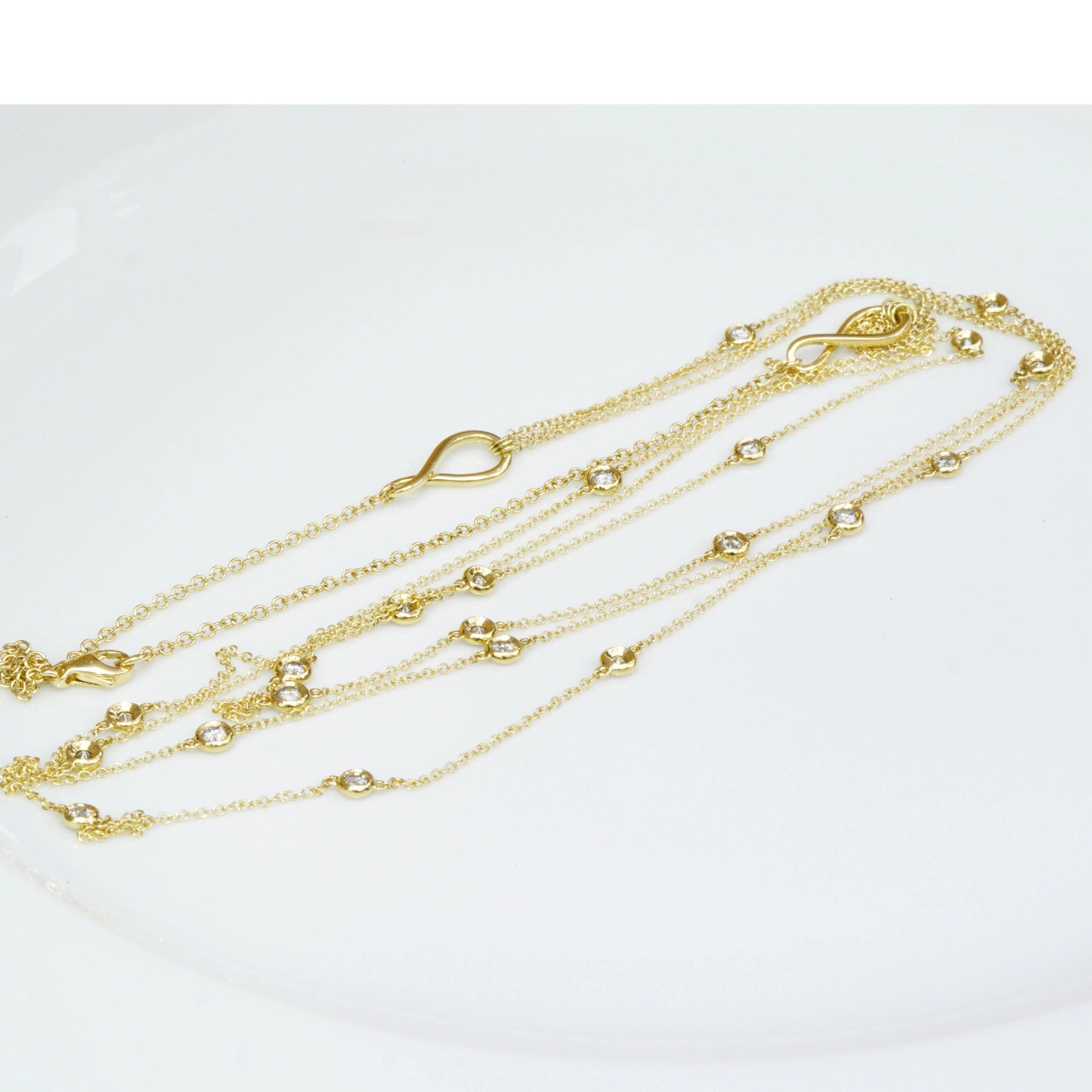 Brillant Collier 750er Gelbgold 1.38 ct...Bella Italia...hochwertiger Brillantschmuck