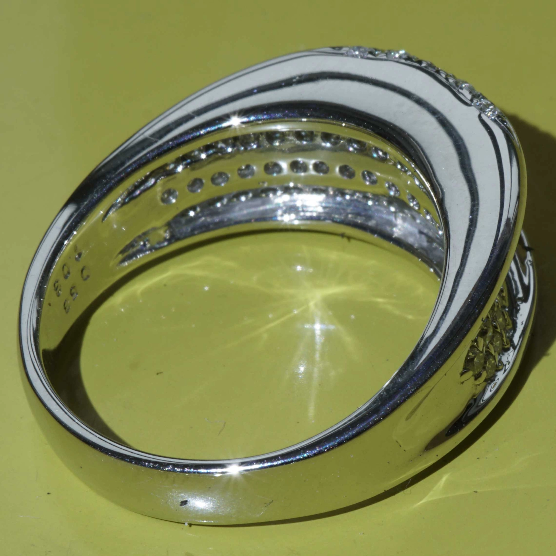 Brillant Ring 0.58 ct 1.03 ct ovaler Diamant feines Hellbraun und Reinweiss 900er Platin..karätiger Kontrast