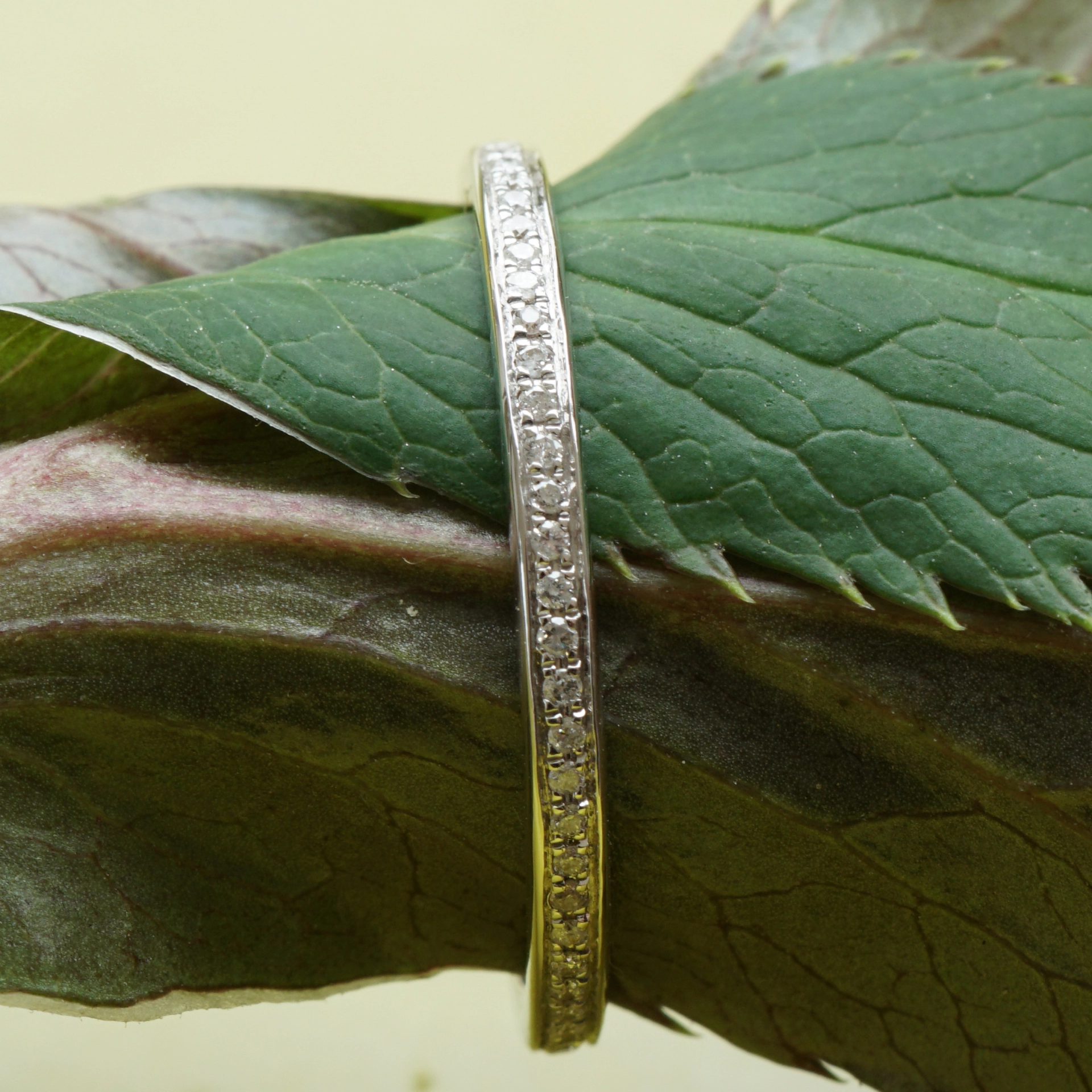 Brillant Memoire Ring 0.15 ct W-TCR / SI-P 750er Gold New Age idealer Kombinationsring