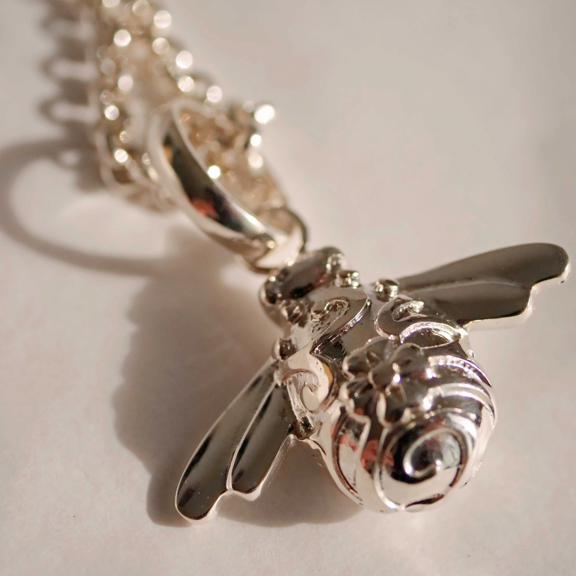 Original Chilango Anhänger Queen Bee out of Nature XXL Größe  925er Silber