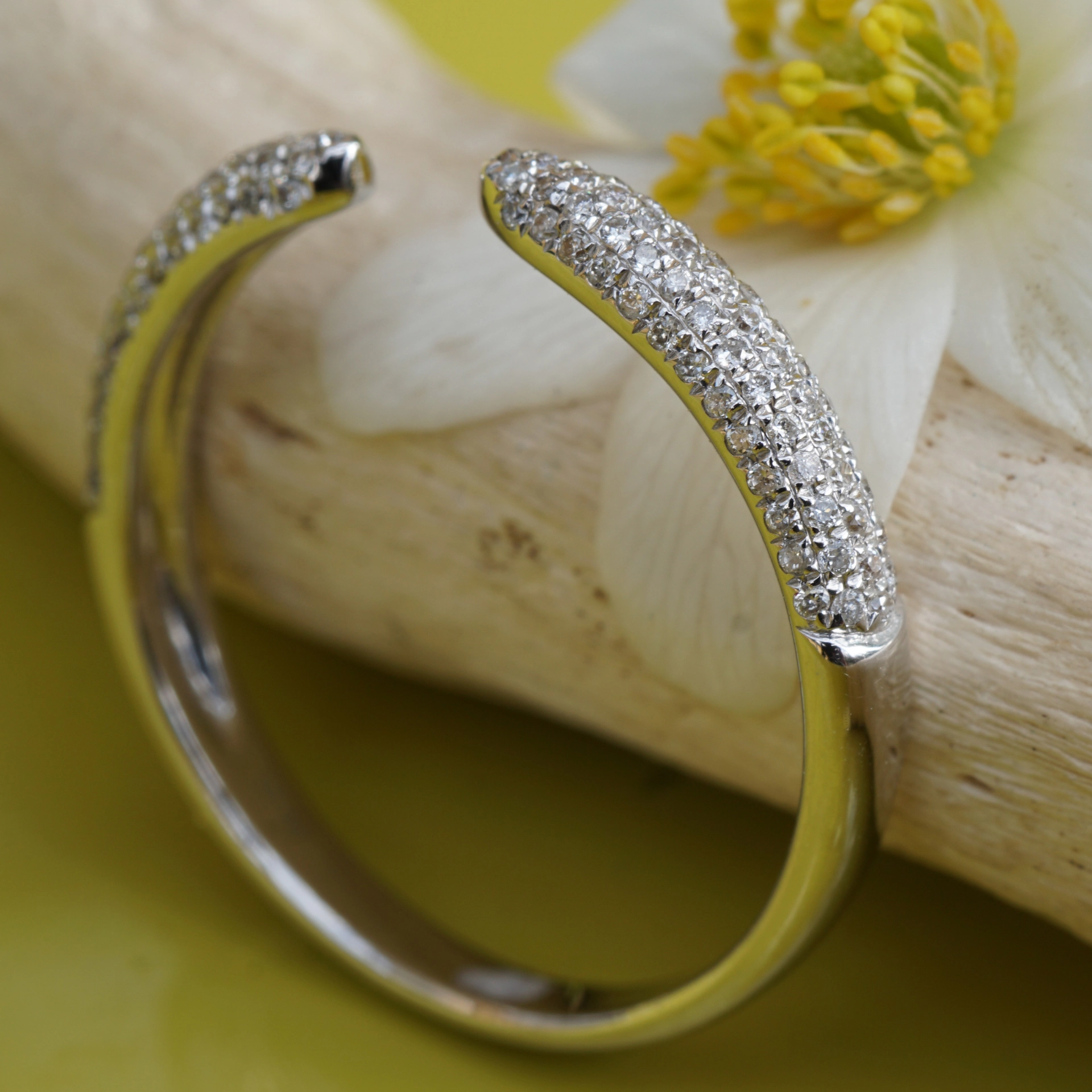 Brillant Ring 0.25 ct W-TCR / SI-P 750er Weissgold New Age idealer Kombinationsring
