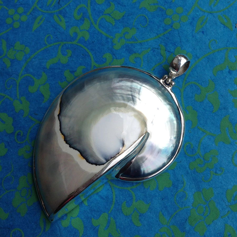 Nautilus-Anhänger, 925er-Silber,Handarbeit,