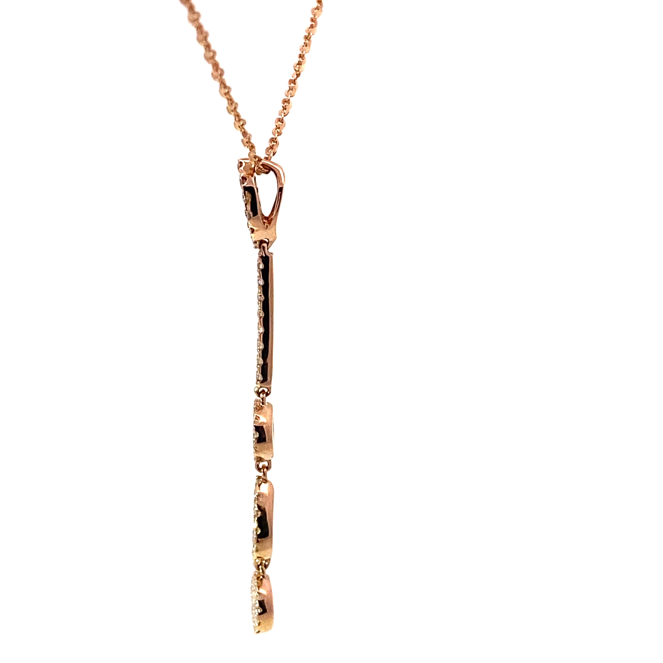 Brillant Anhänger mit Kette 750er Rosegold...Petit Schmuck mit viel Wow 