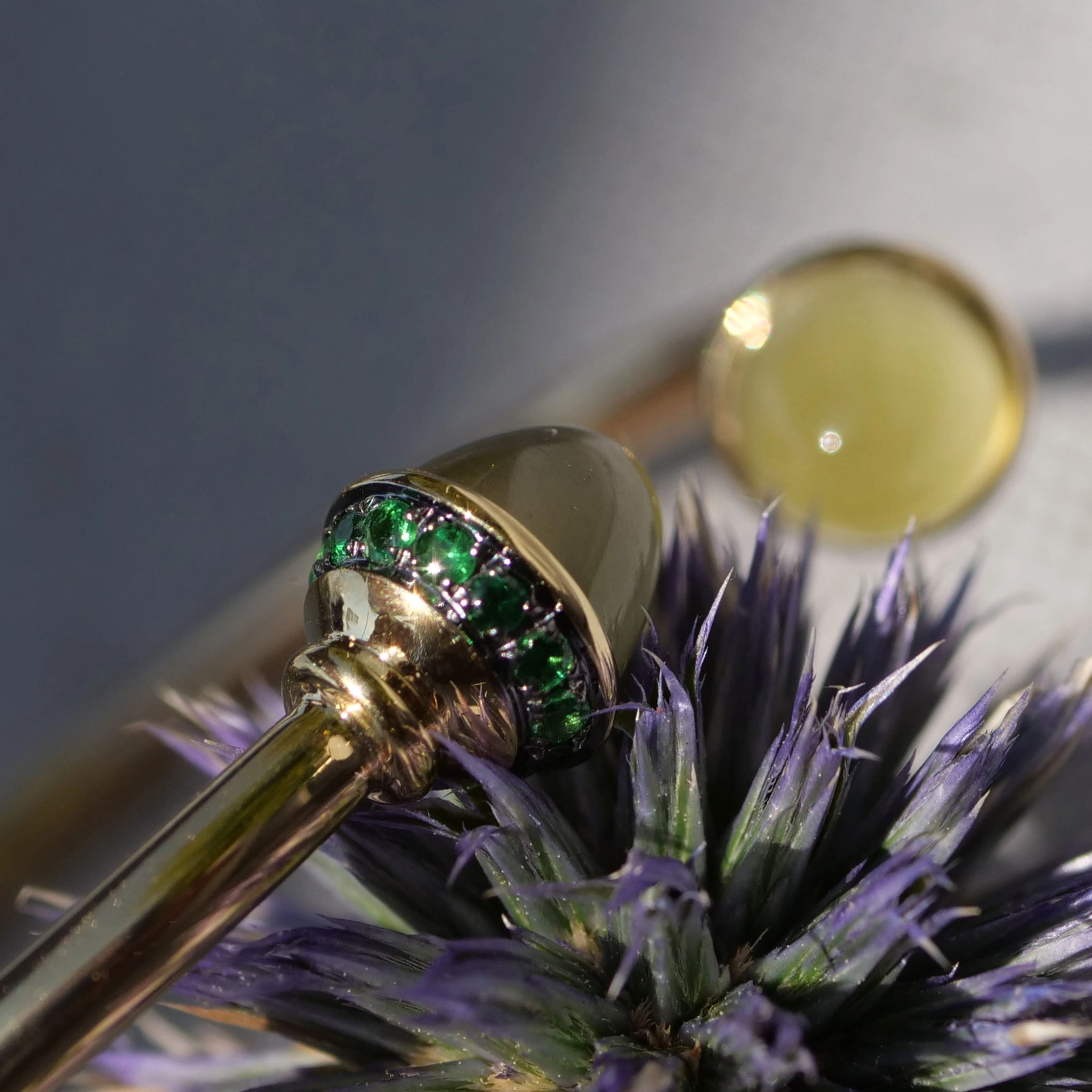 Peridot Tsavorith Armreif 750er Gelbgold Valenza .....bella Italia....tolle Kombi Möglichkeit