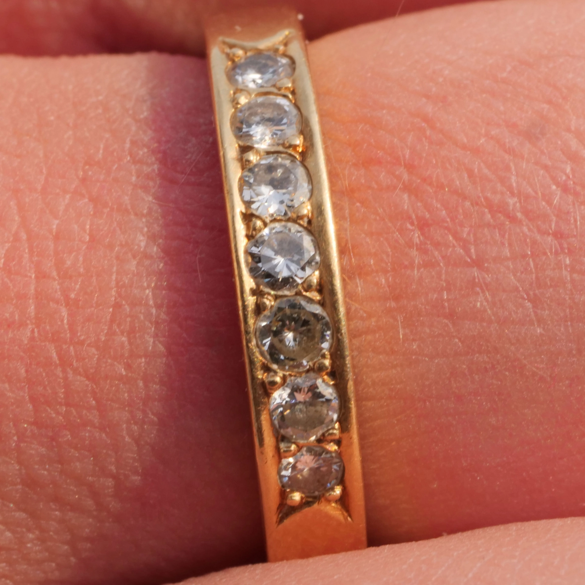Brillant Band Ring 750er Gelbgold neu und ungetragen massiv 0.35 ct TW VS