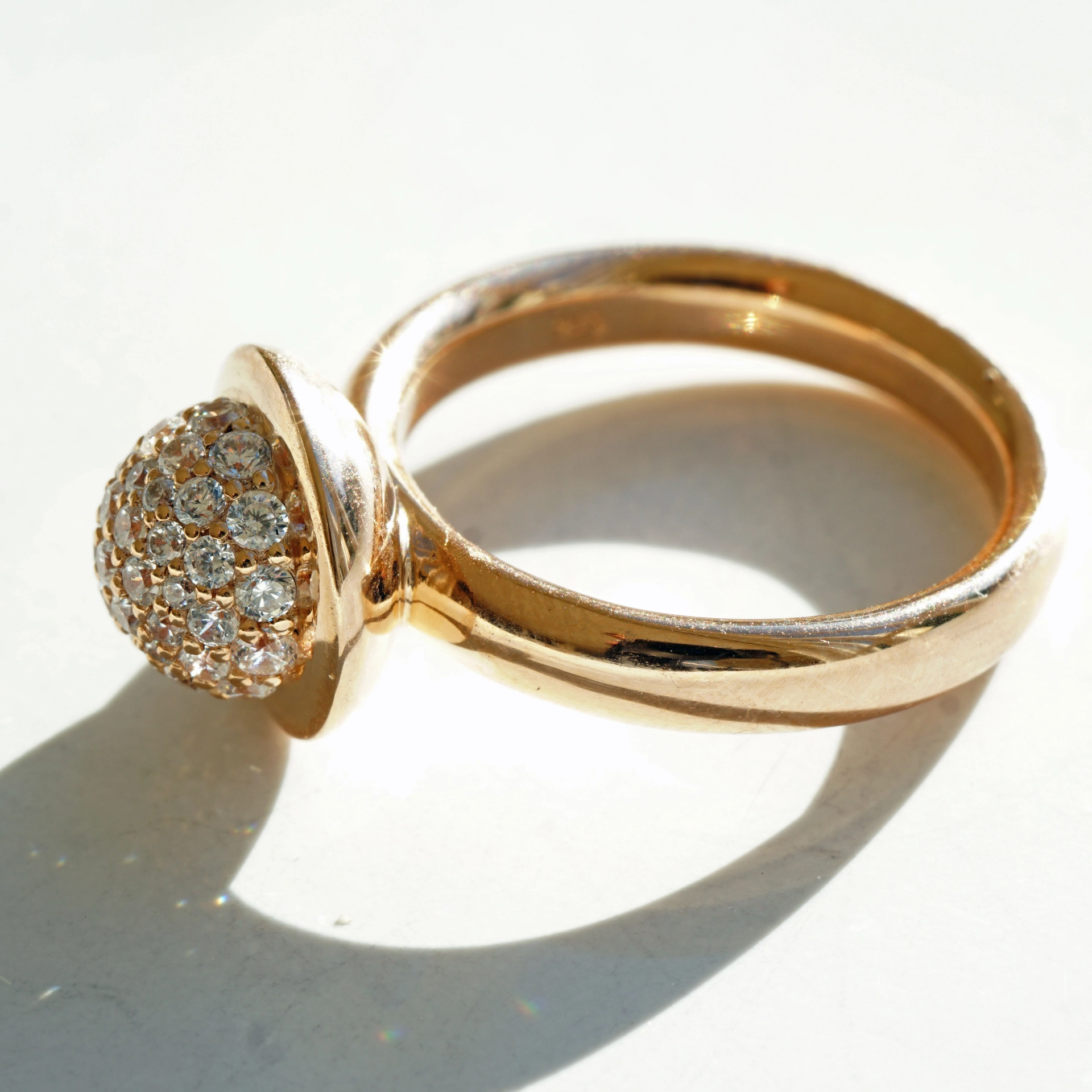 Chilango Ring Circonia White 925er Silber Pink Gold plated m. orig.Etiu