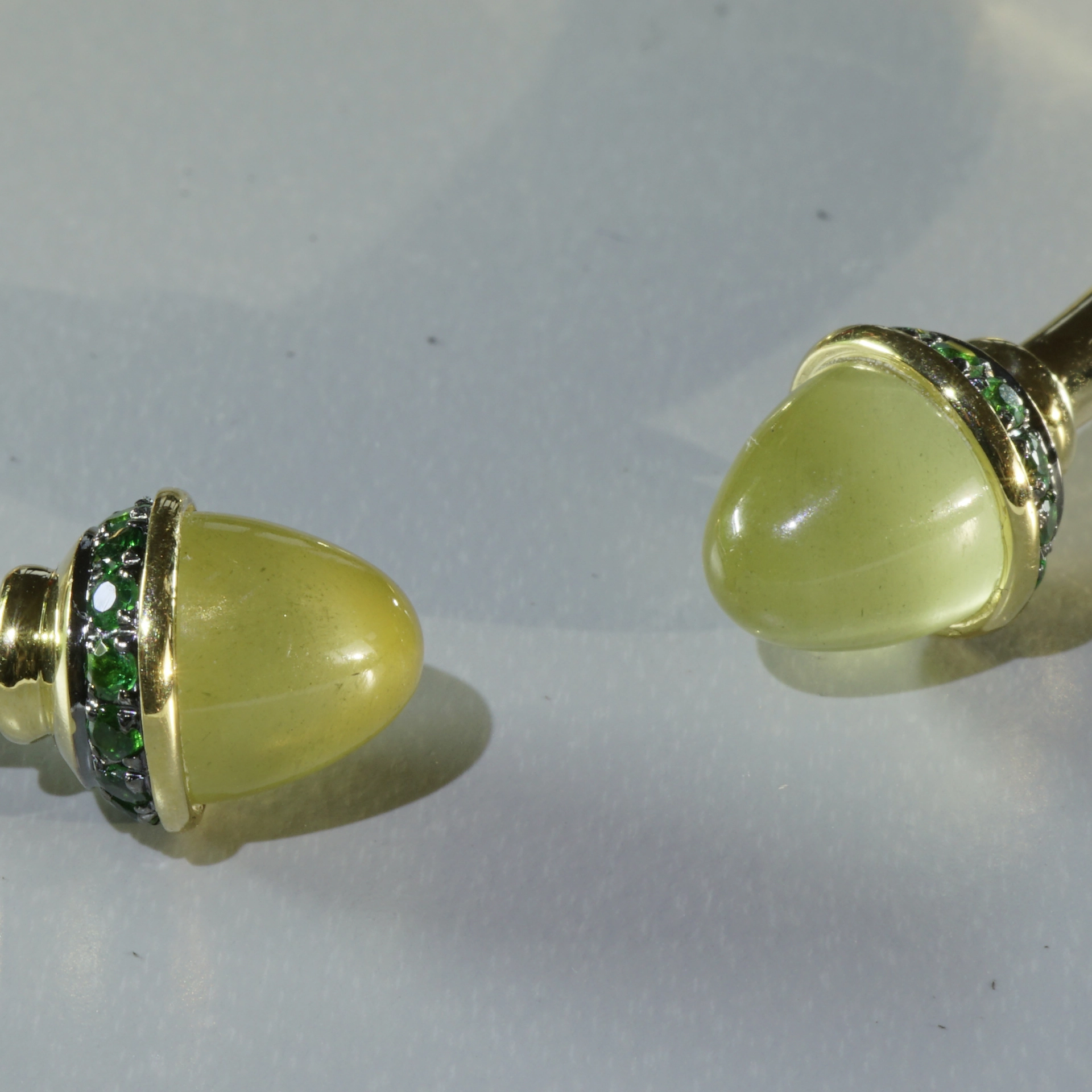 Peridot Tsavorith Armreif 750er Gelbgold Valenza .....bella Italia....tolle Kombi Möglichkeit