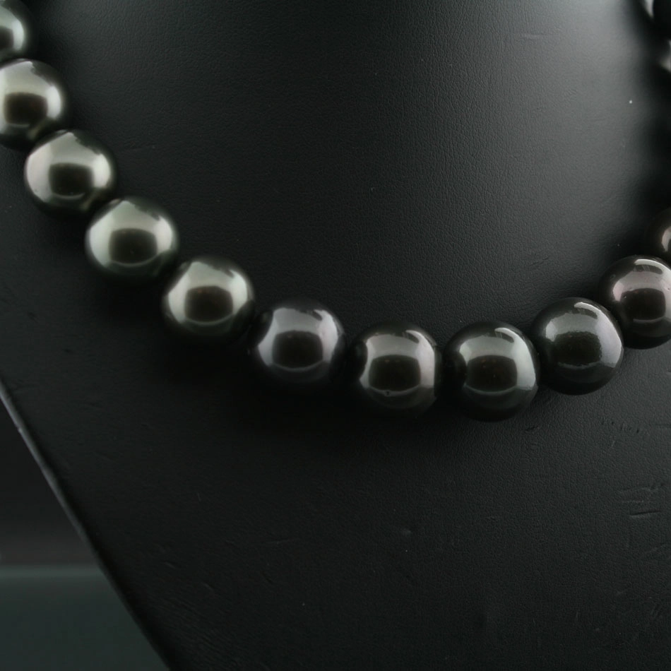 Schwarze-Tahiti-Zucht-Perl-Kette-14,4x12 mm