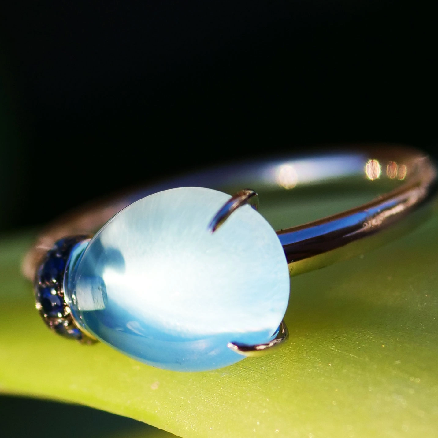 Saphir Topas Ring 750er Weissgold Valenza .....bella Italia....tolle Kombi Möglichkeiten