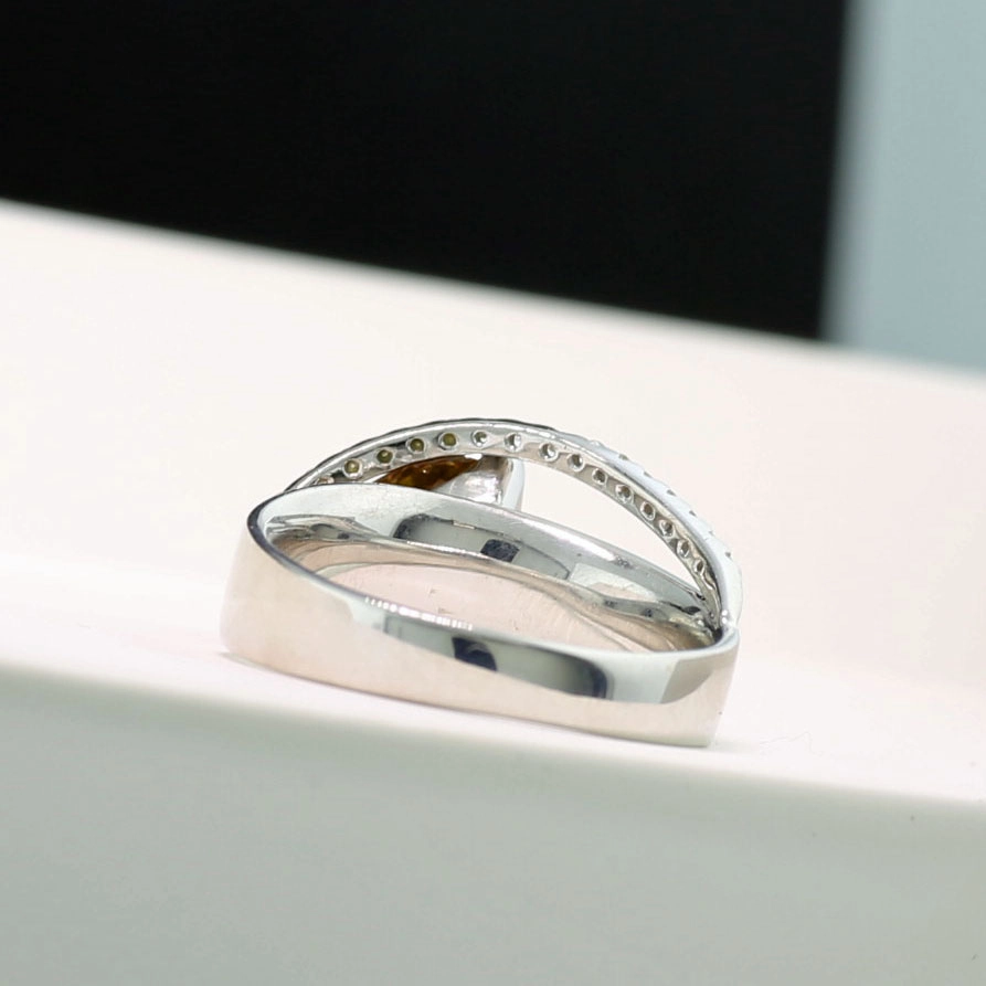 Sphen Brillant Ring 750er Weißgold 1.58 ct 0.23 ct