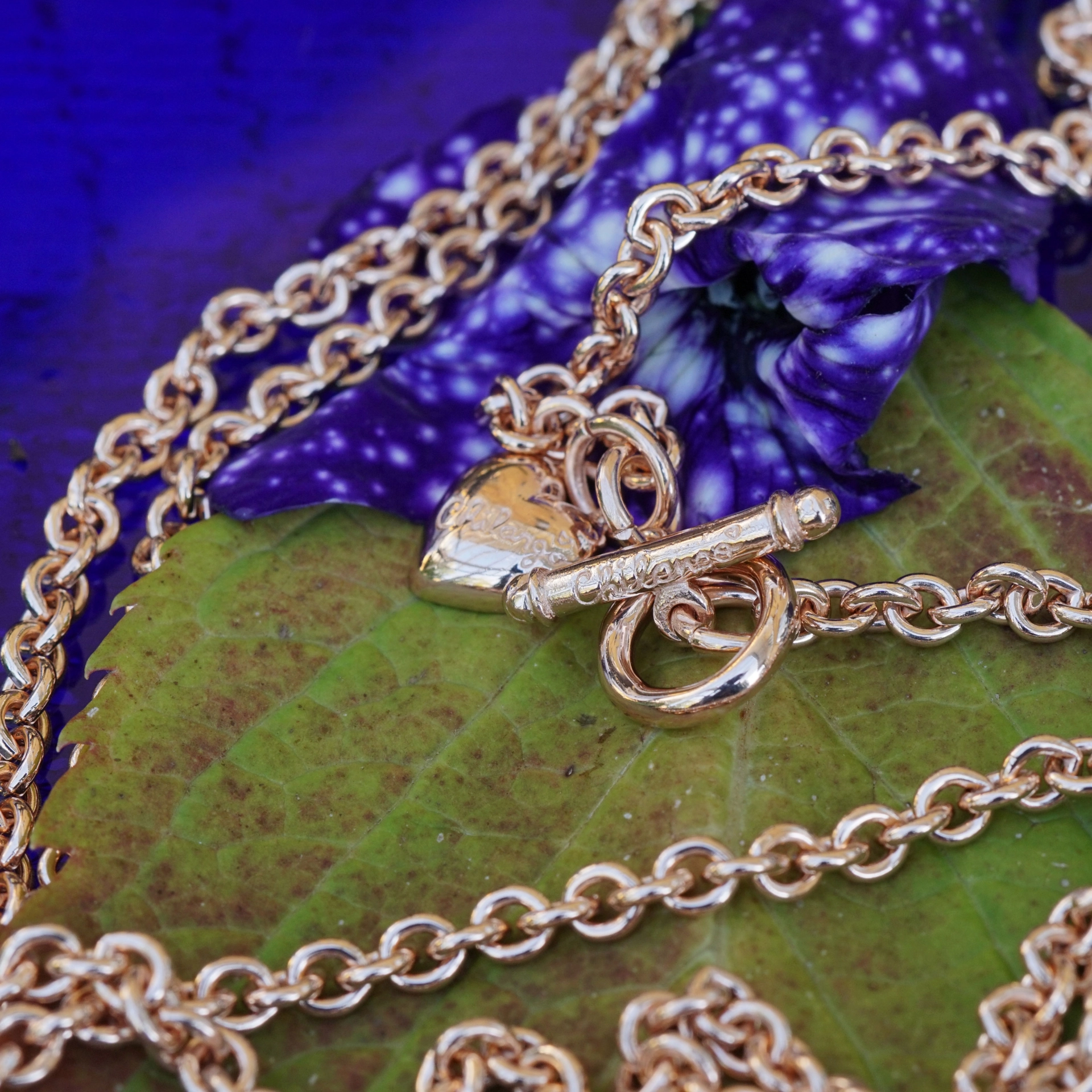 Chilango Schmuck | Kette fine Luxury 85 cm 925er Silber 18 kt Rose Gold plated 2,5 mm breit soo fein