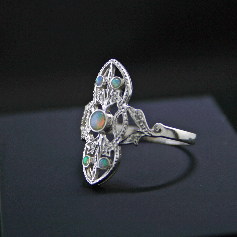 Ring im Jugendstil, 375/-WG.